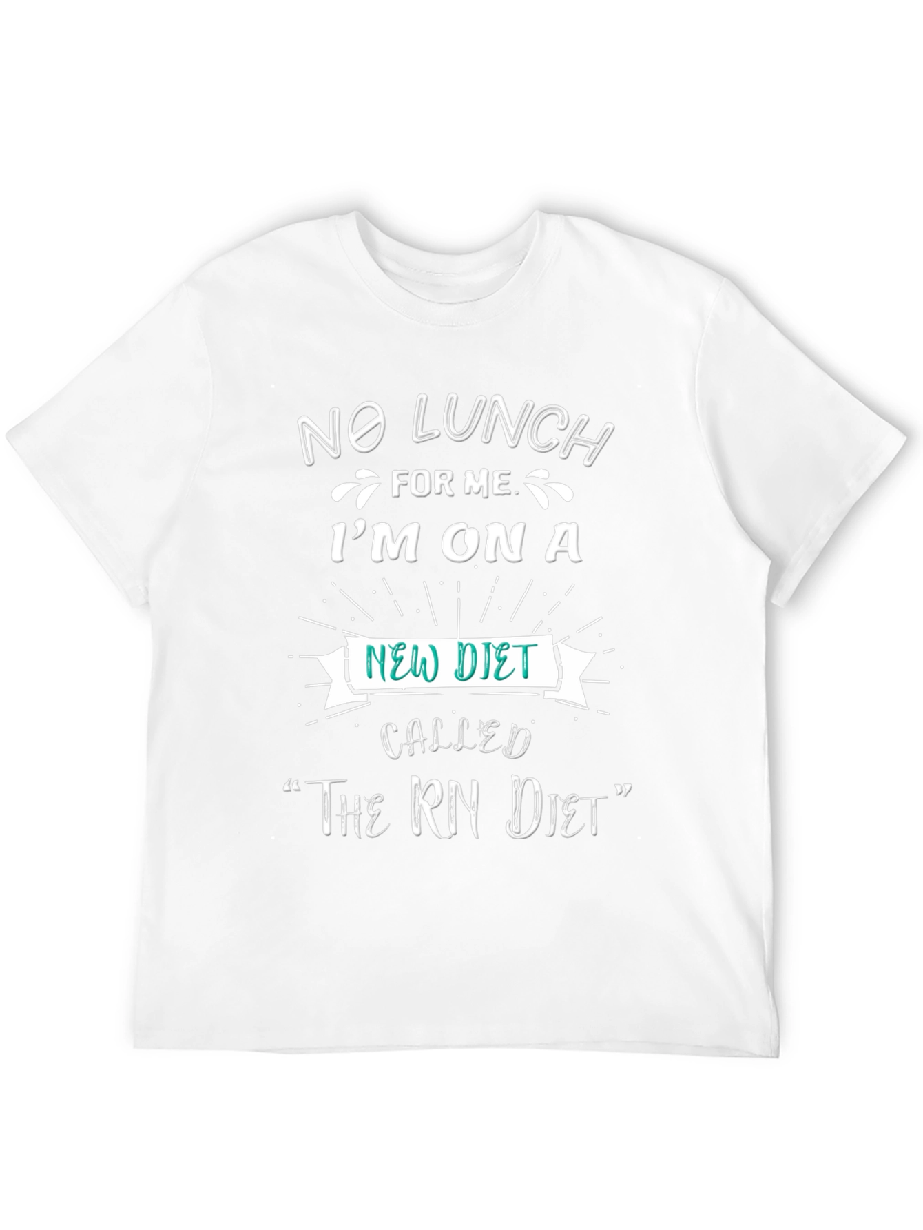 No Lunch RN Diet Graphic Tee - Black