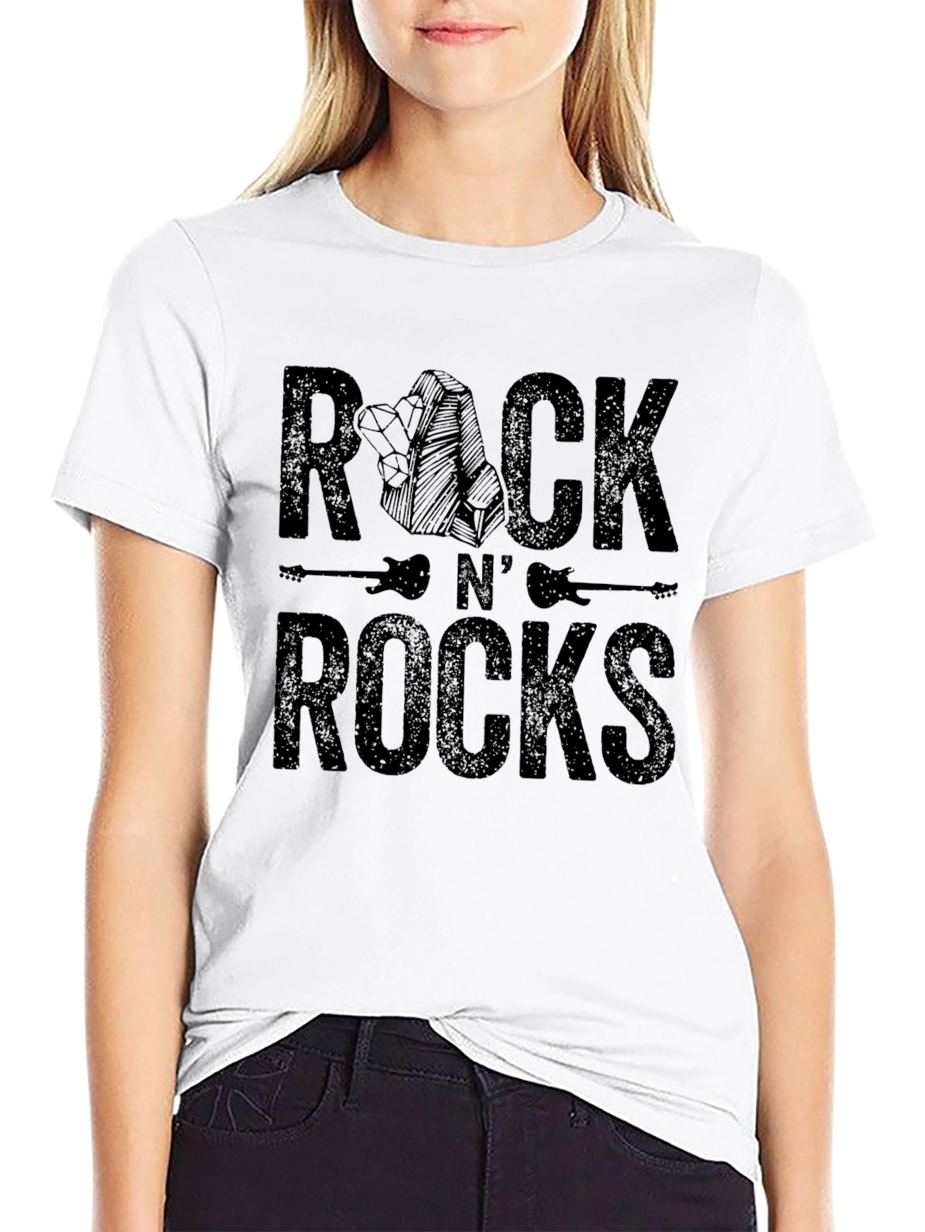 Rock N Rocks Graphic Print T-Shirt