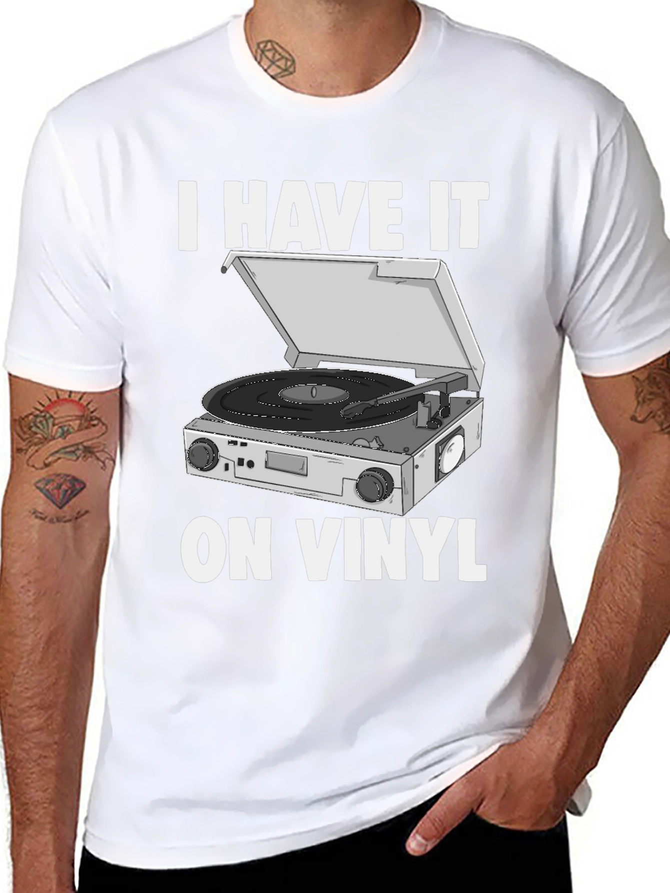 I Have It On Vinyl Graphic T-Shirt