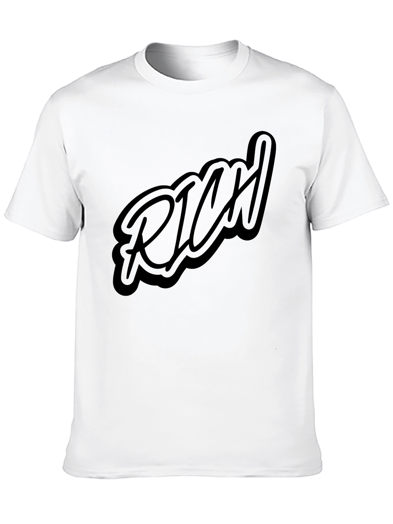 RICH Graphic T-Shirt - Black Casual Tee
