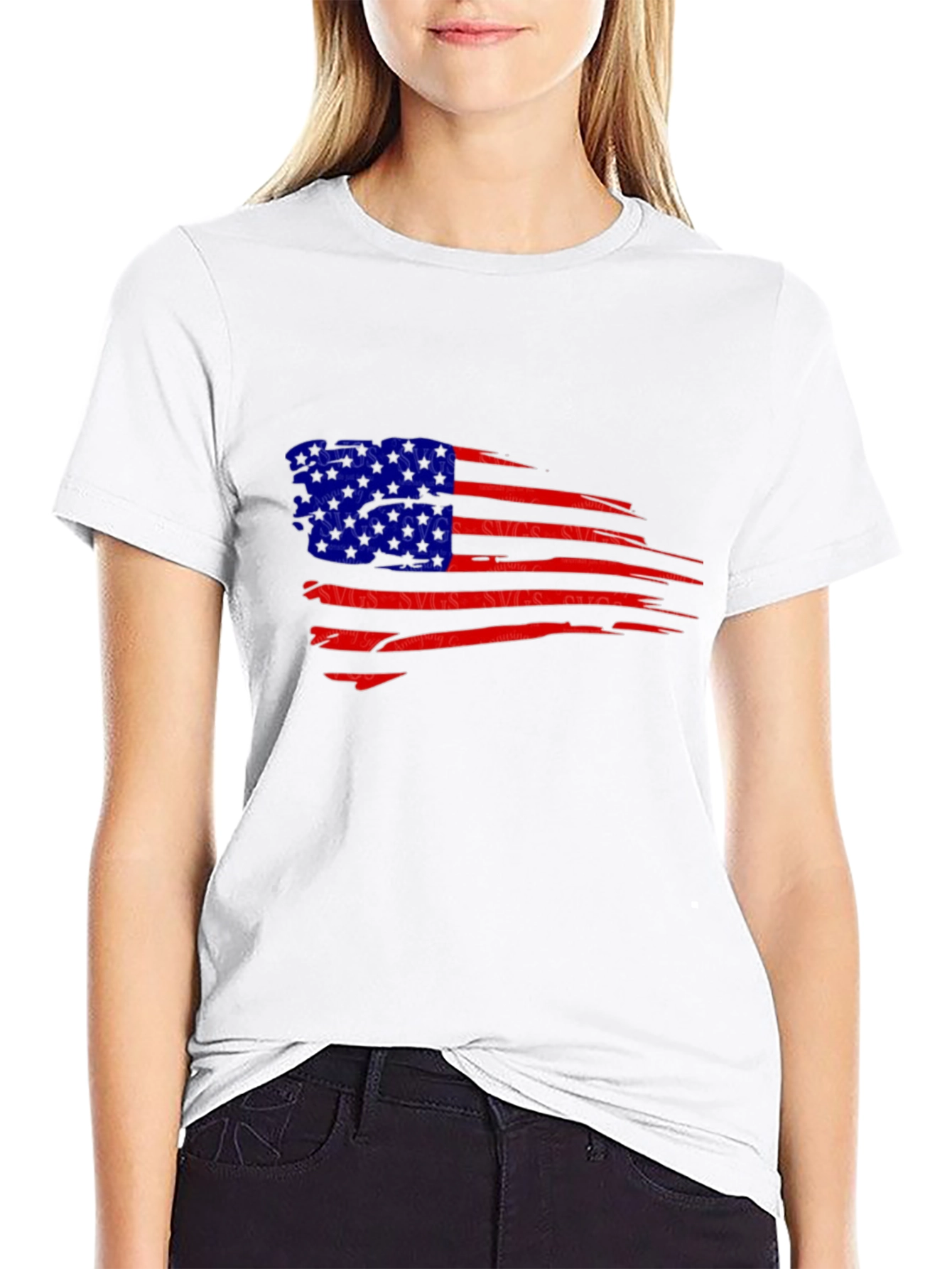 American Flag Graphic Tee - Patriotic Style