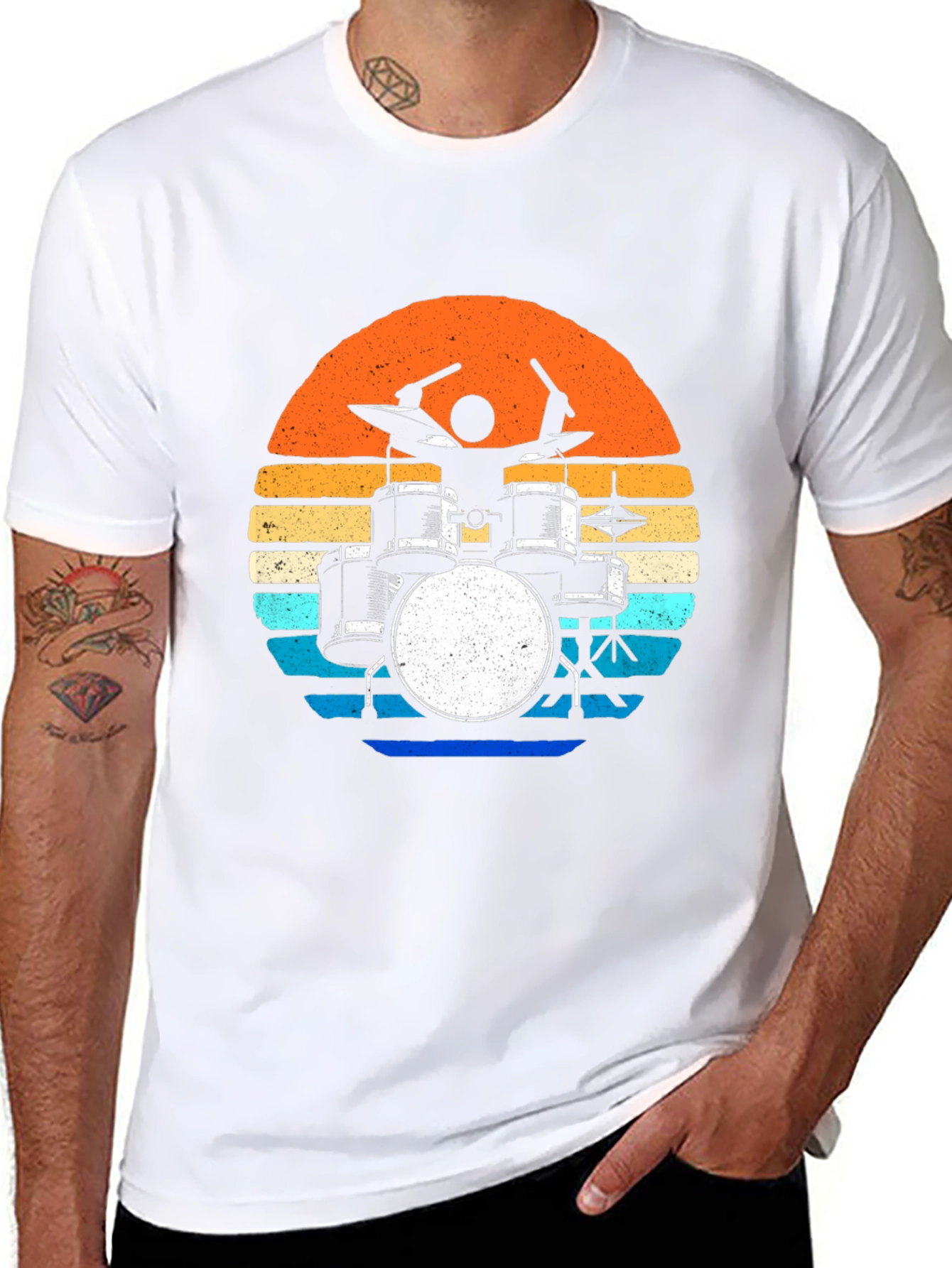 Retro Drum Set T-Shirt
