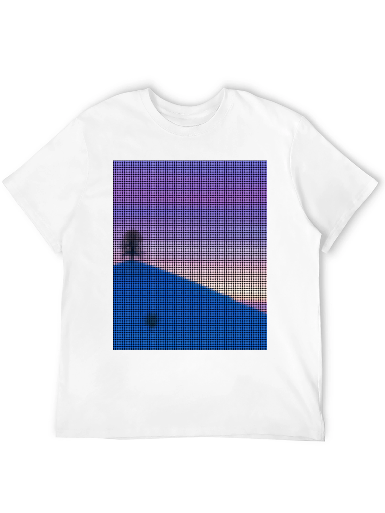 Pixelated Sunset T-Shirt - Unique Graphic Tee