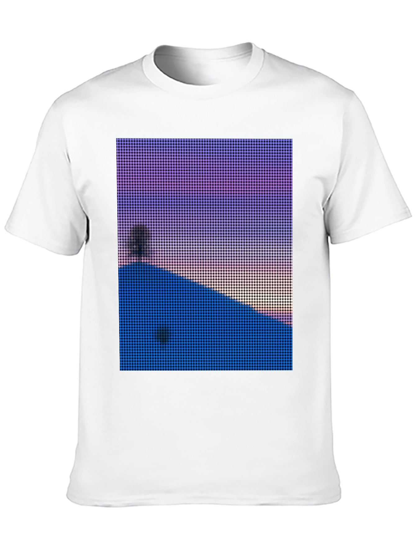 Pixelated Sunset T-Shirt - Unique Graphic Tee