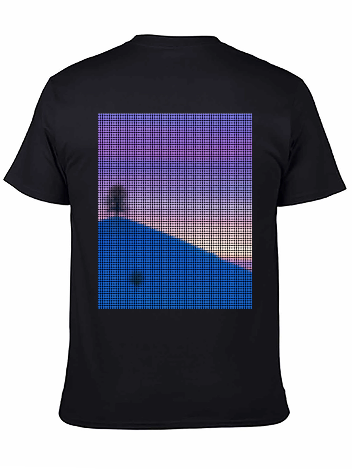 Pixelated Sunset T-Shirt - Unique Graphic Tee