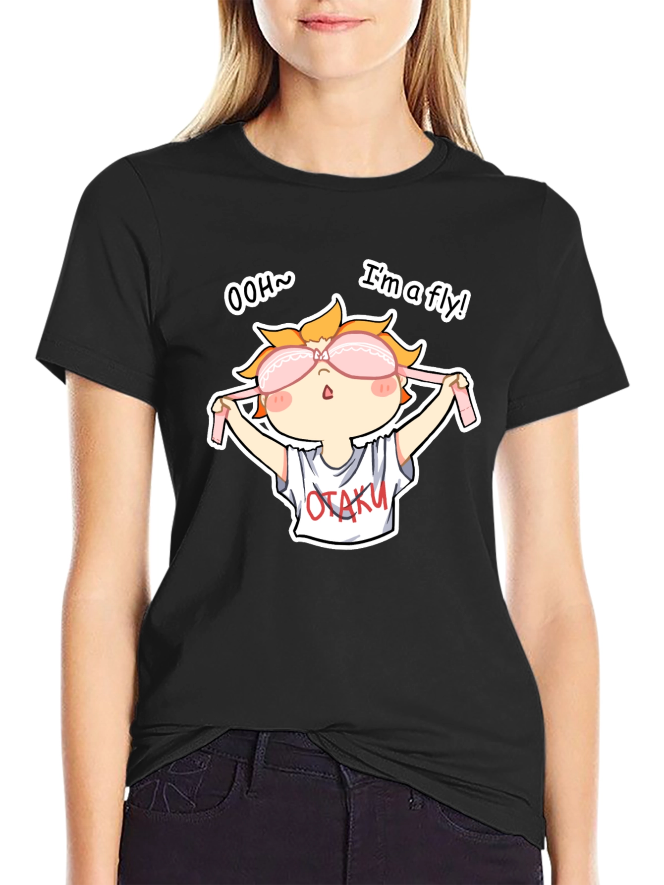 OTAKU Anime Sleep Mask T-Shirt