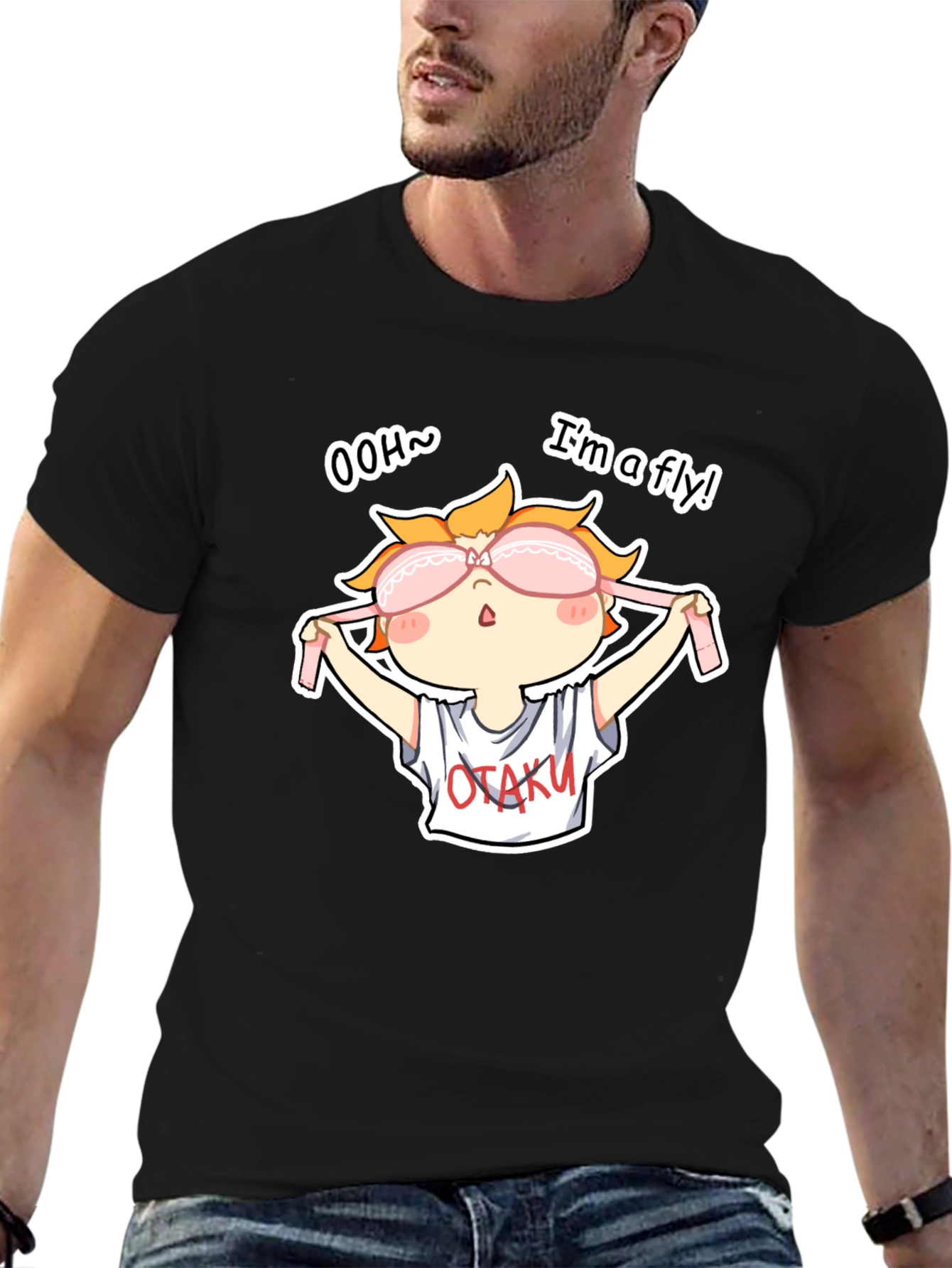 OTAKU Anime Sleep Mask T-Shirt