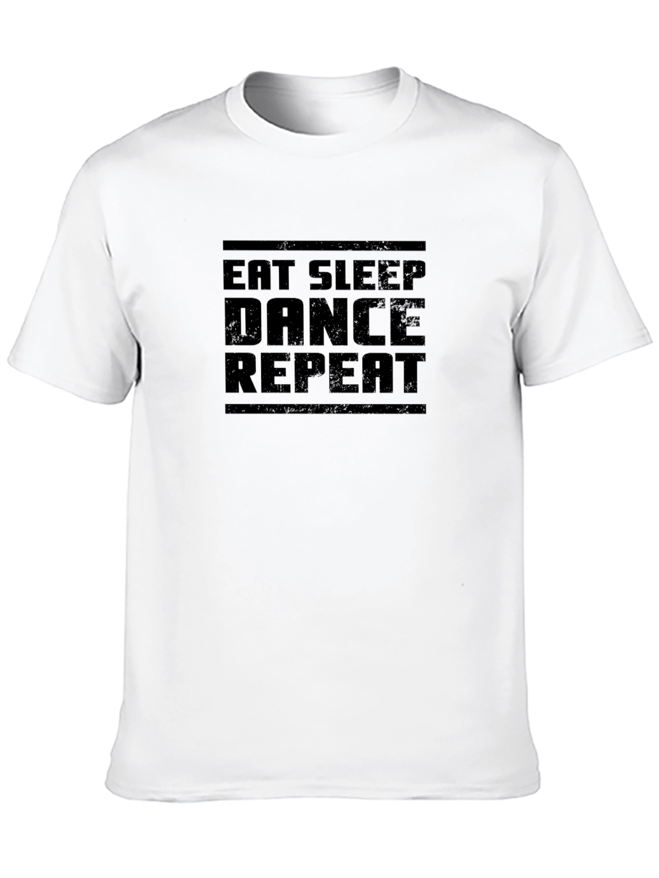 Eat Sleep Dance Repeat Black Graphic Tee Shirt