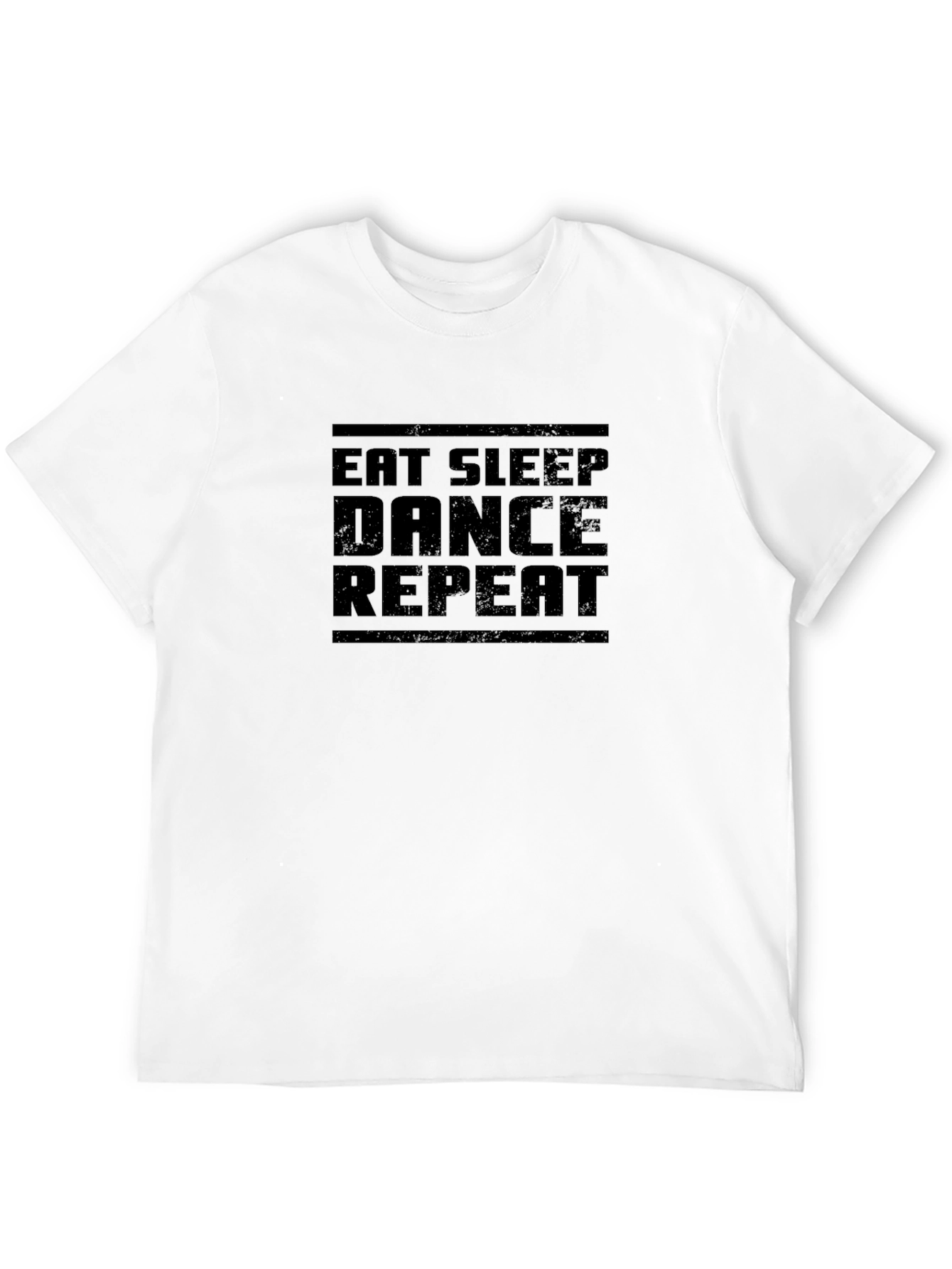 Eat Sleep Dance Repeat Black Graphic Tee Shirt