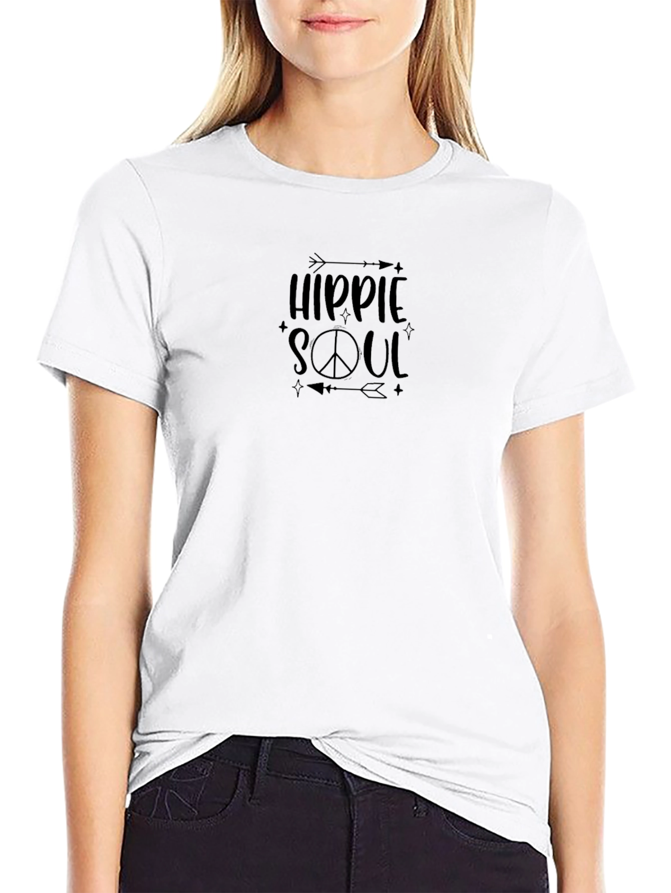 Hippie Soul Graphic Tee - Black