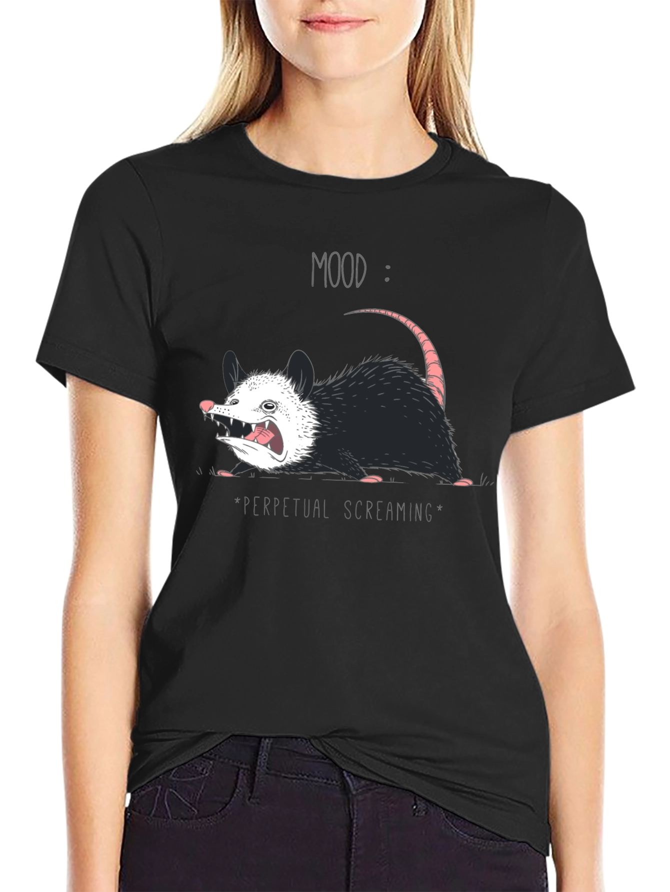 Mood Perpetual Screaming Opossum T-Shirt
