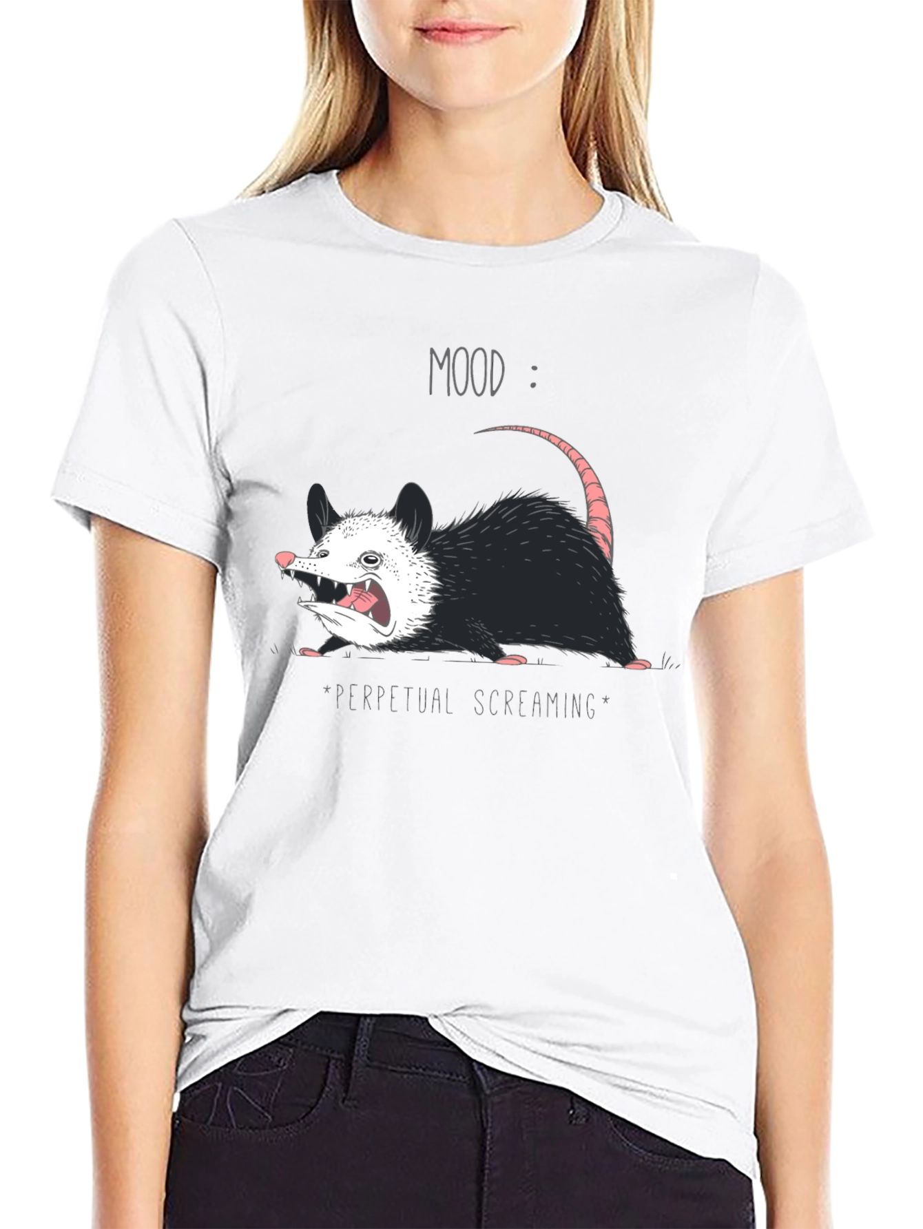 Mood Perpetual Screaming Opossum T-Shirt