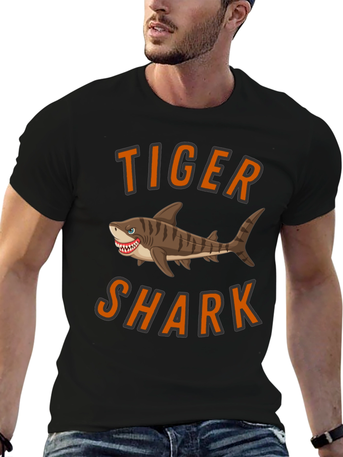 Tiger Shark Graphic T-Shirt - Cool Animal Tee