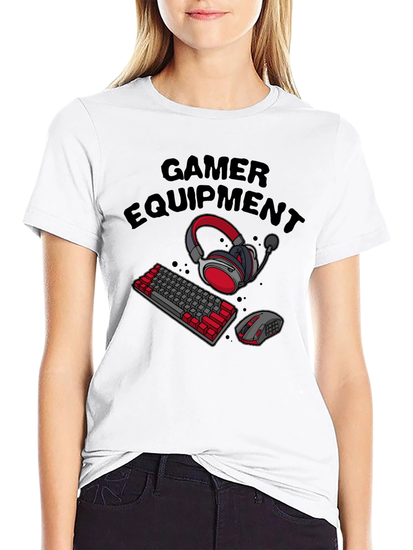 Gamer Equipment T-Shirt - Black Gaming Tee