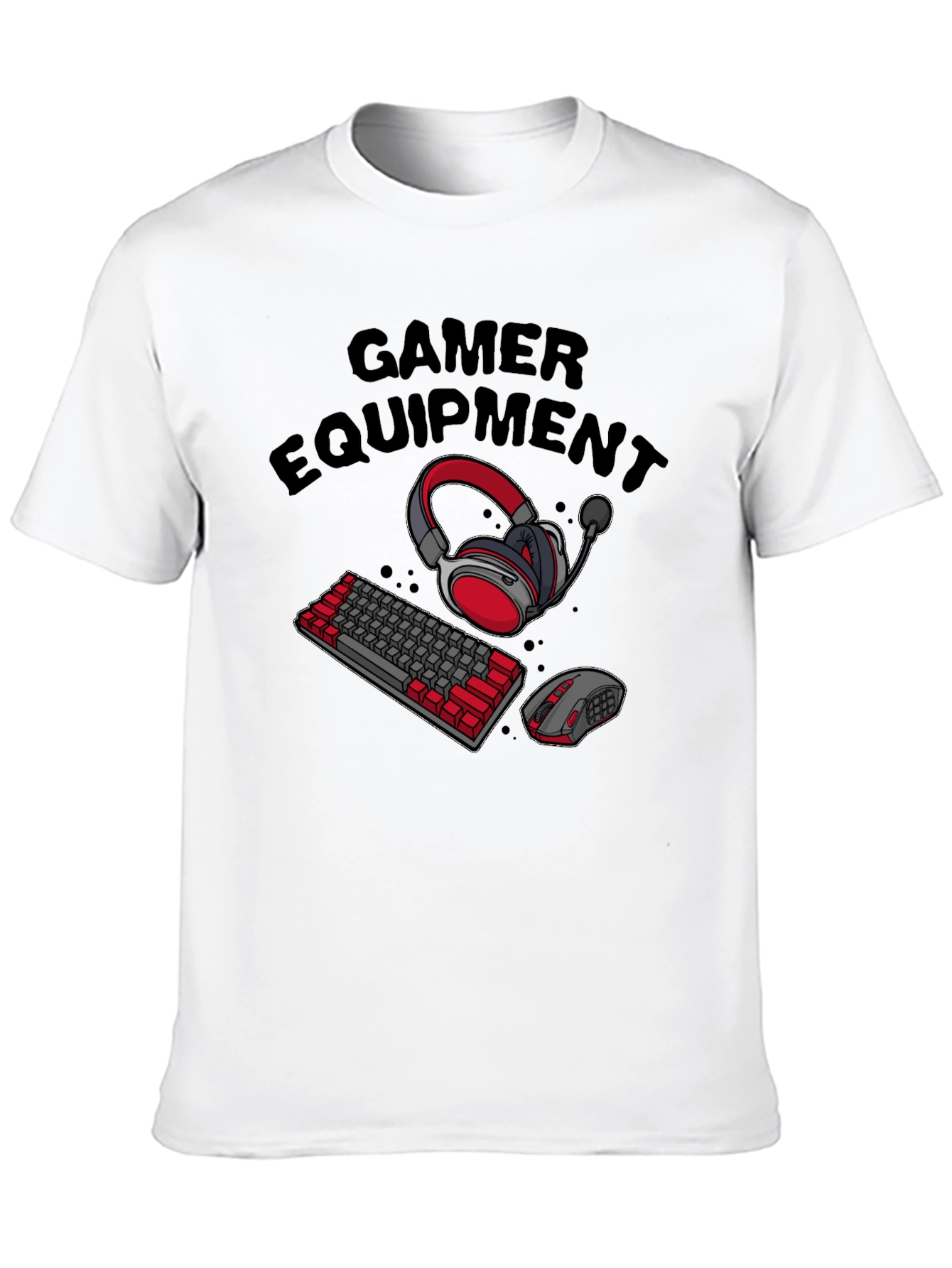Gamer Equipment T-Shirt - Black Gaming Tee