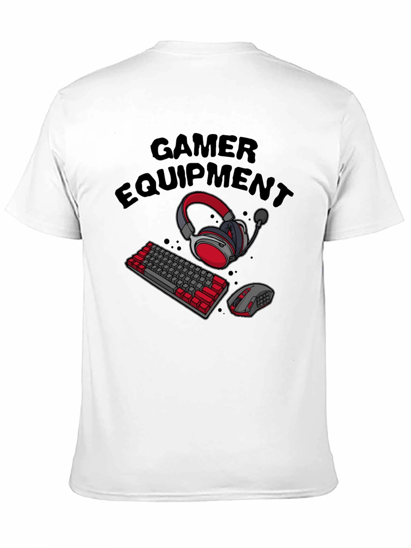 Gamer Equipment T-Shirt - Black Gaming Tee