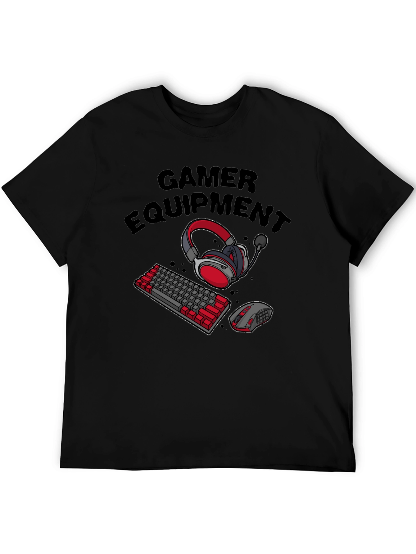 Gamer Equipment T-Shirt - Black Gaming Tee