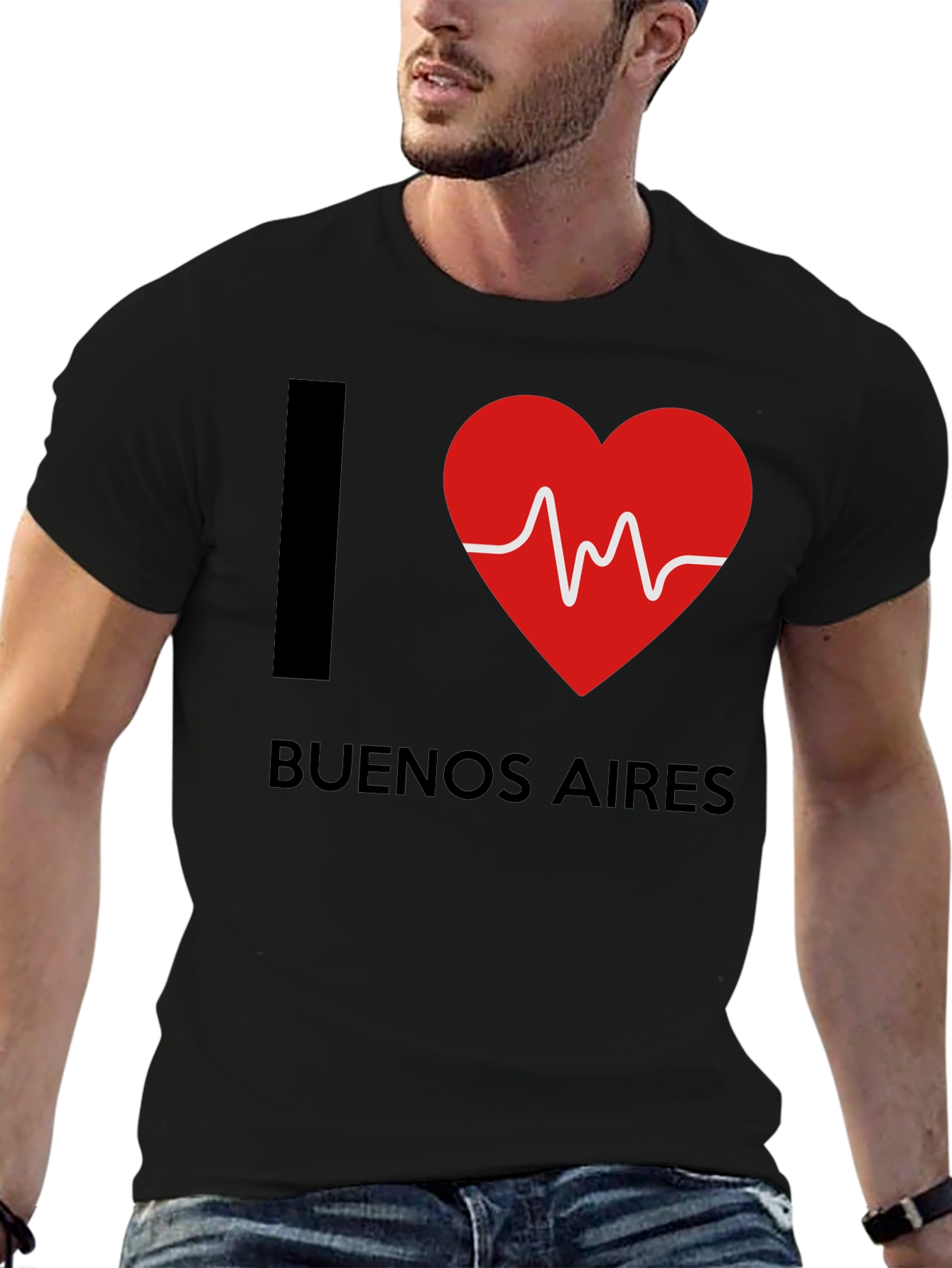 I Heart Buenos Aires T-Shirt - Black Cotton Tee