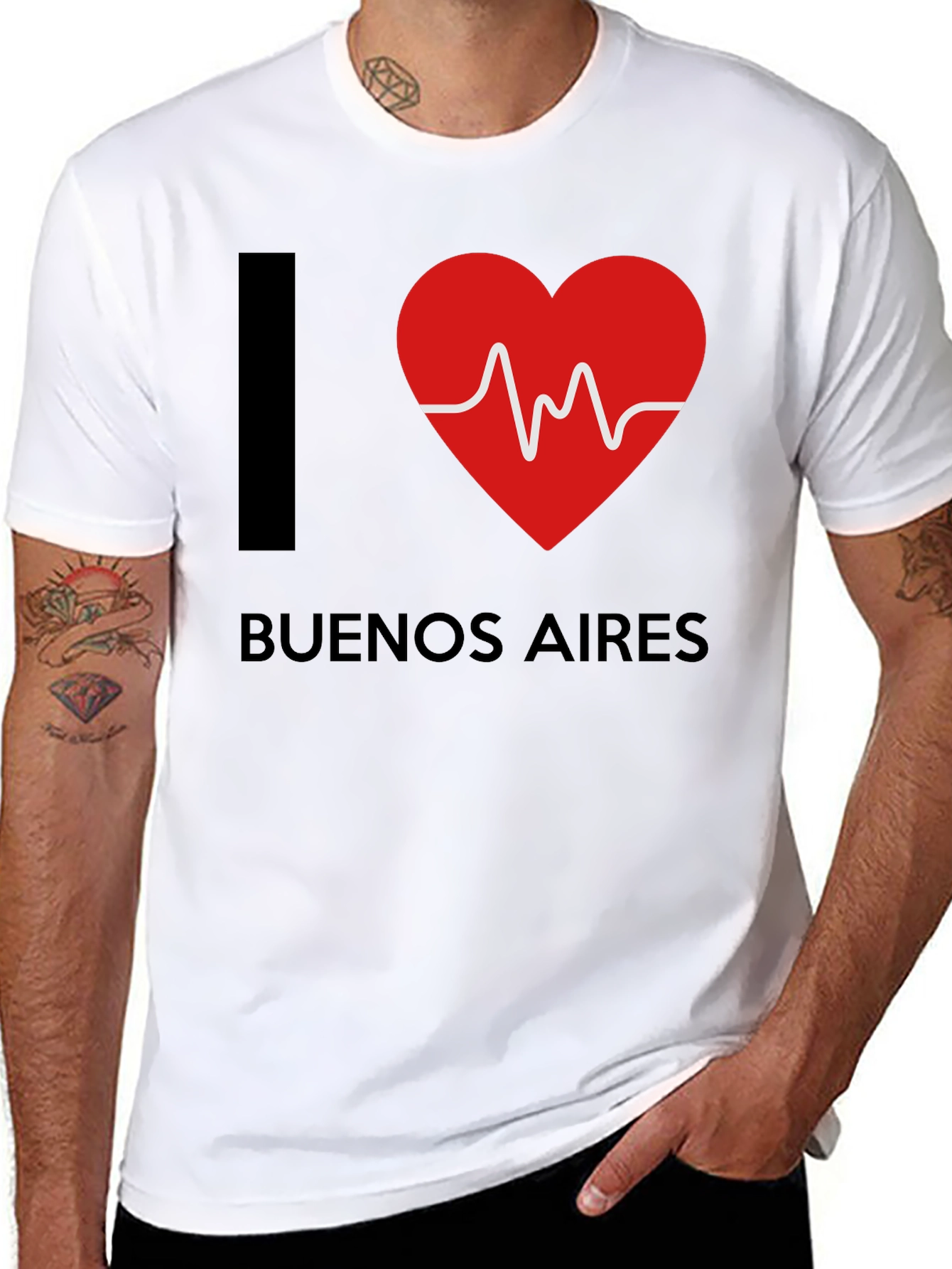 I Heart Buenos Aires T-Shirt - Black Cotton Tee