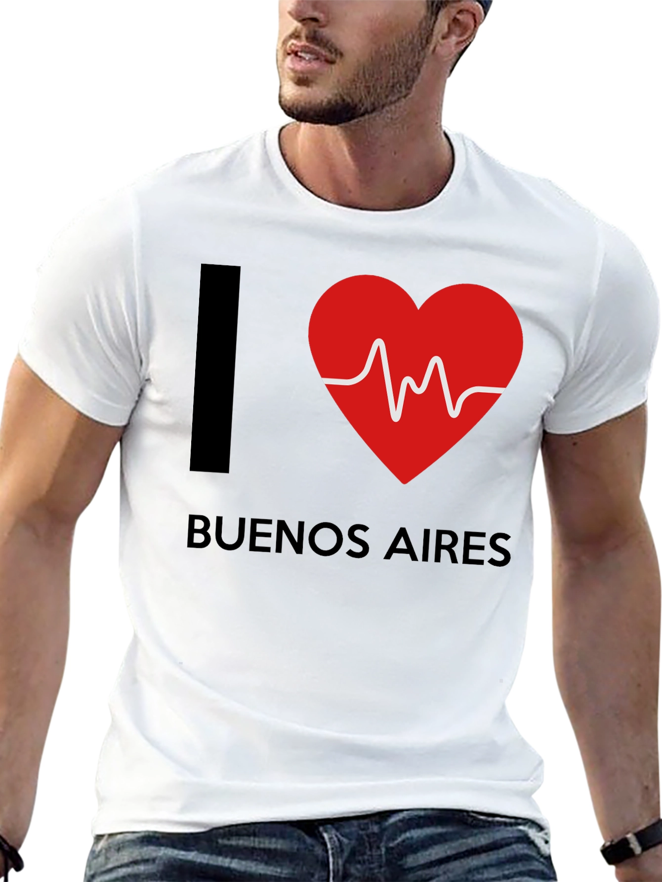 I Heart Buenos Aires T-Shirt - Black Cotton Tee