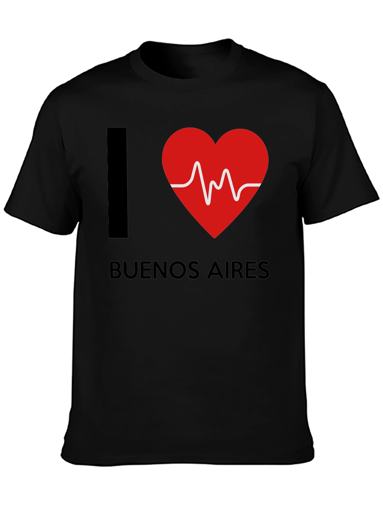 I Heart Buenos Aires T-Shirt - Black Cotton Tee