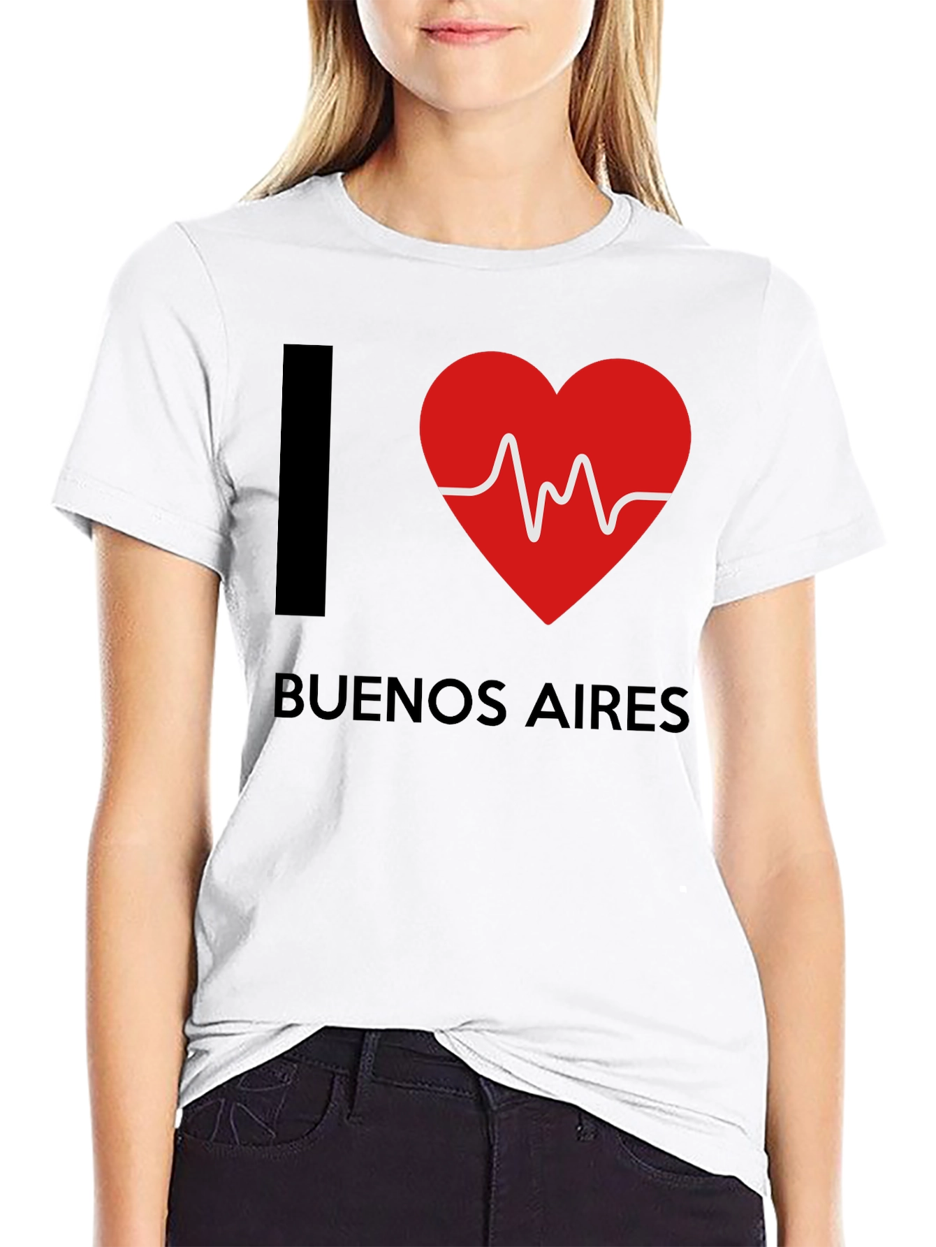 I Heart Buenos Aires T-Shirt - Black Cotton Tee