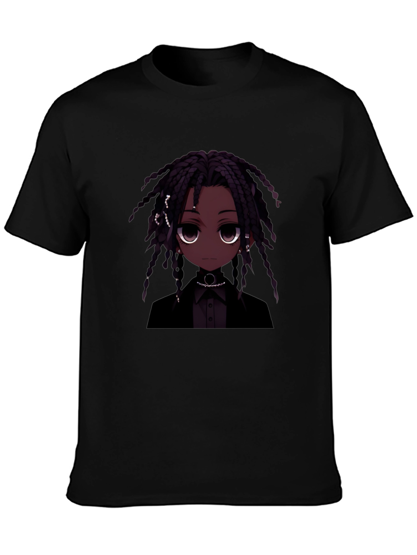 Anime Character Black T-Shirt