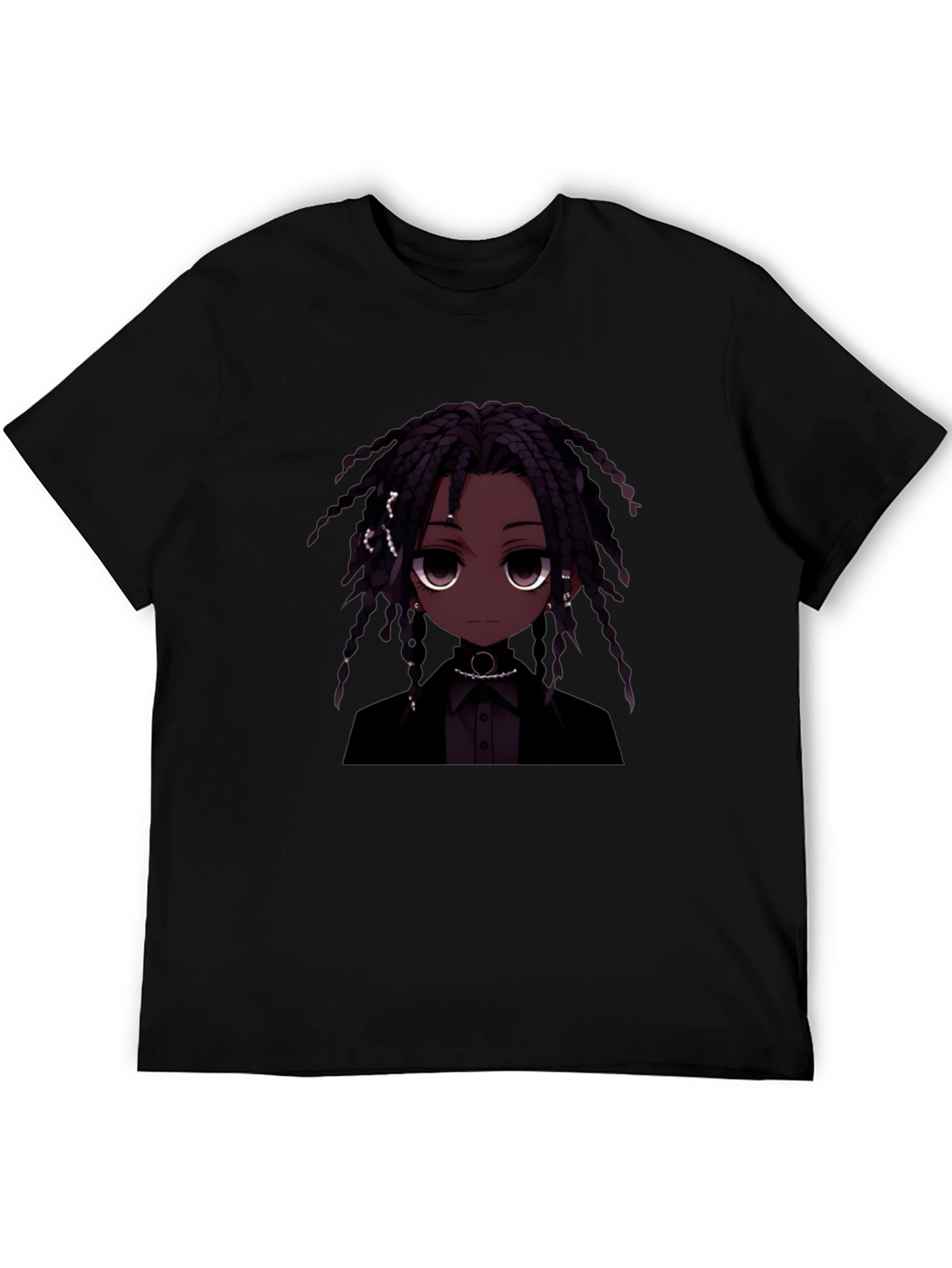 Anime Character Black T-Shirt