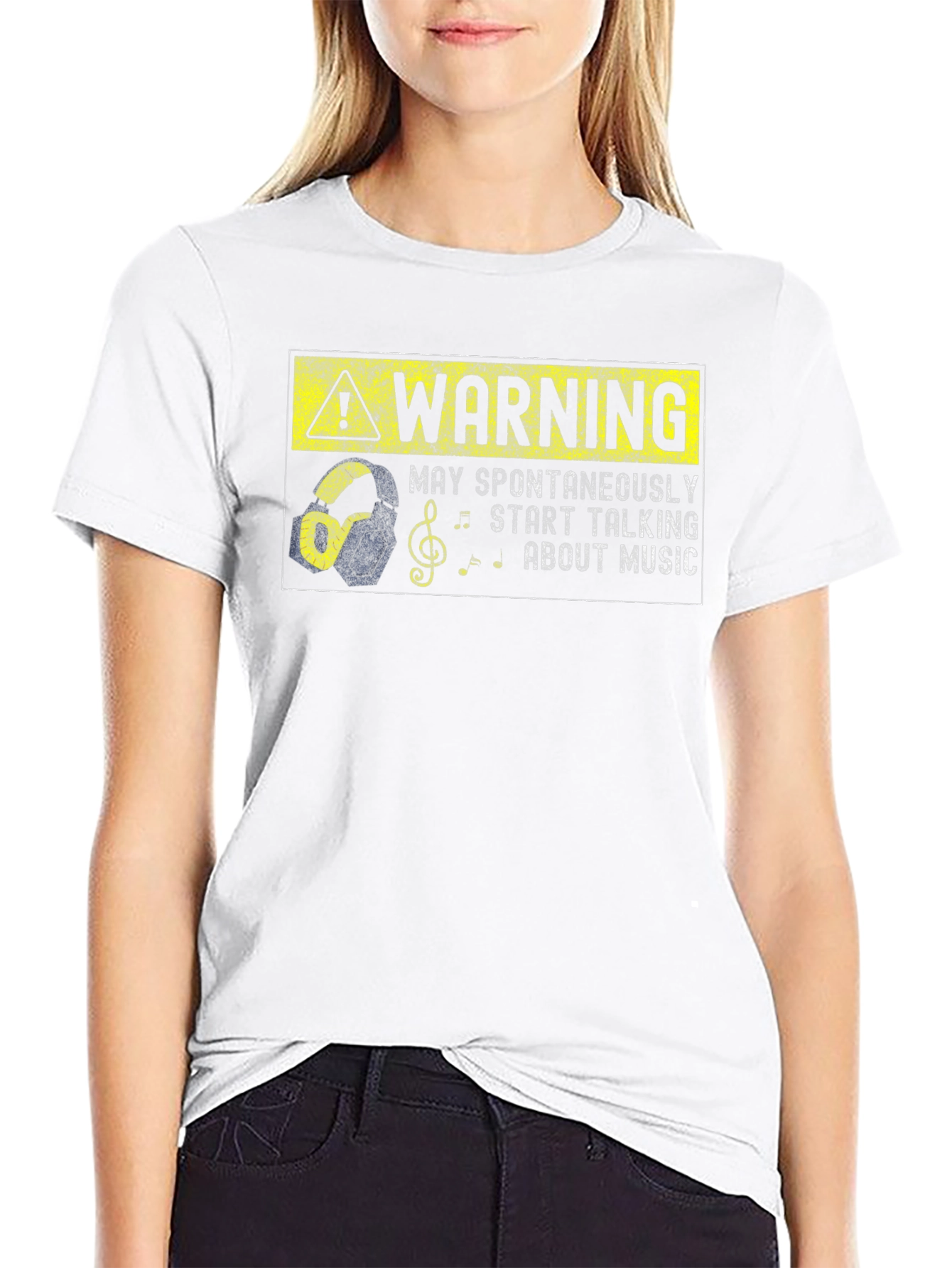Warning: May Spontaneously Talk About Music T-Shirt