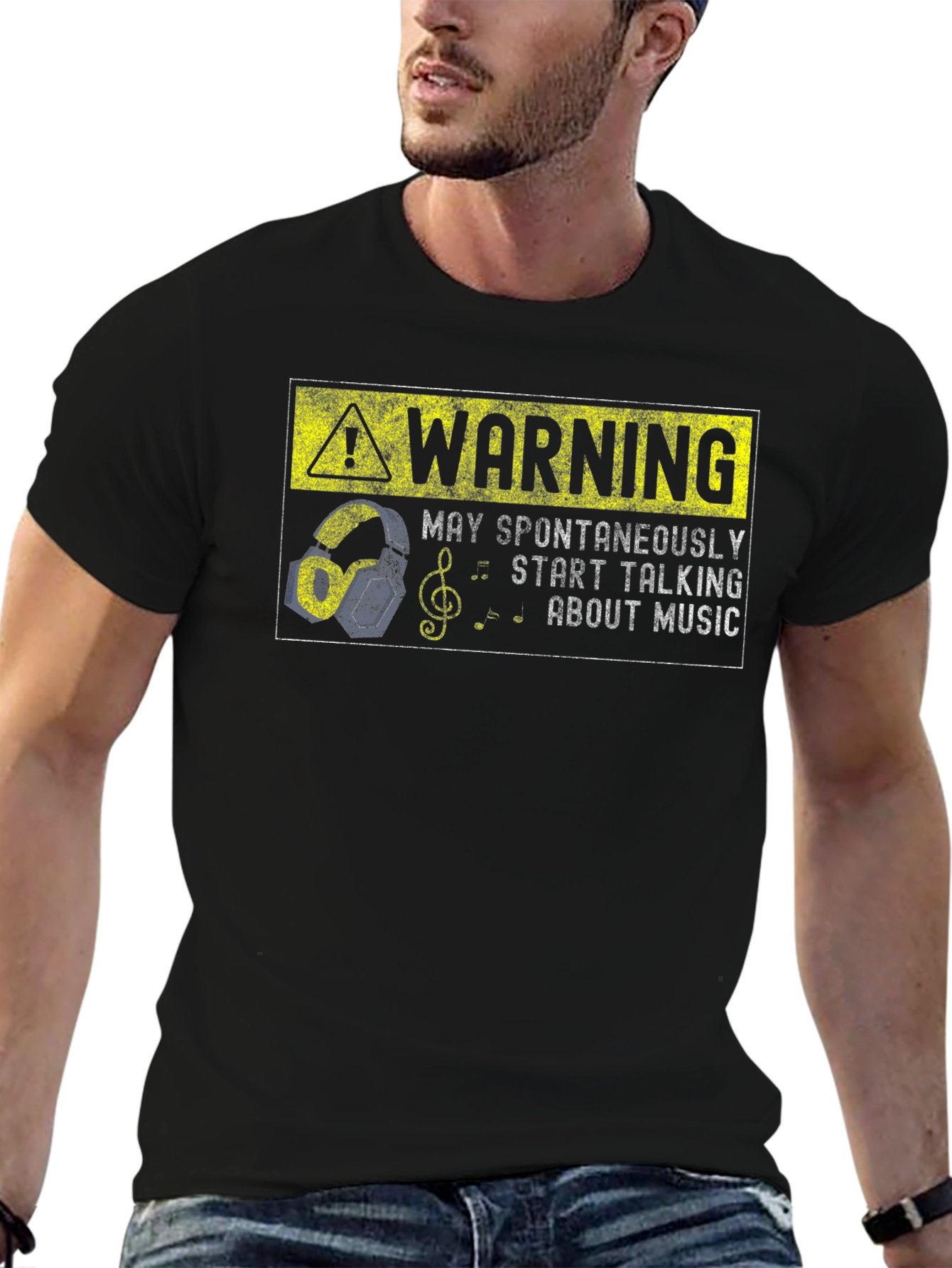 Warning: May Spontaneously Talk About Music T-Shirt