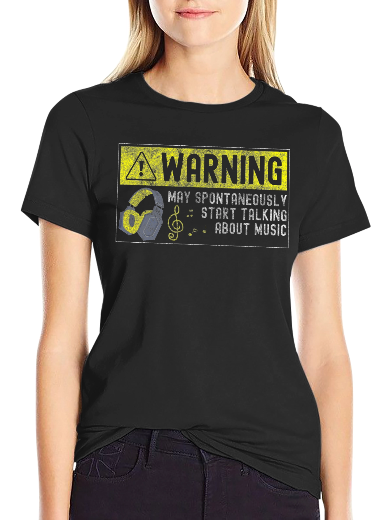 Warning: May Spontaneously Talk About Music T-Shirt