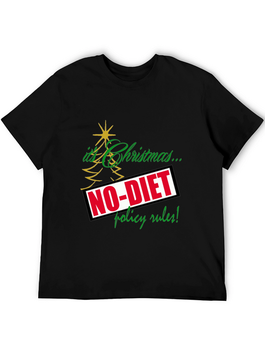 Funny Christmas No-Diet Policy T-Shirt