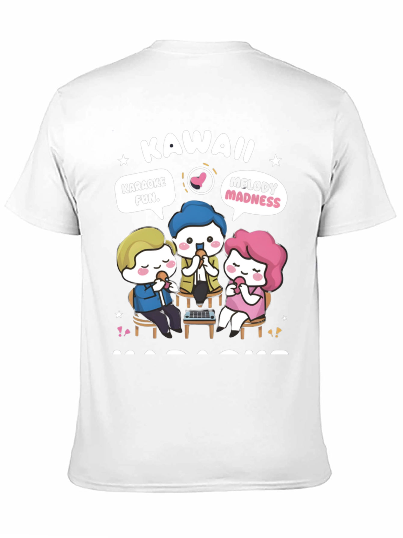 Kawaii Karaoke Fun T-Shirt - Anime Style