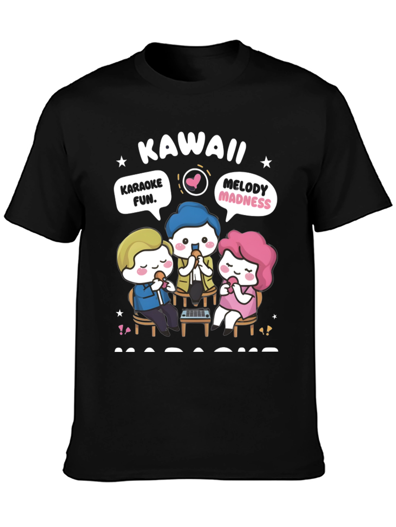 Kawaii Karaoke Fun T-Shirt - Anime Style