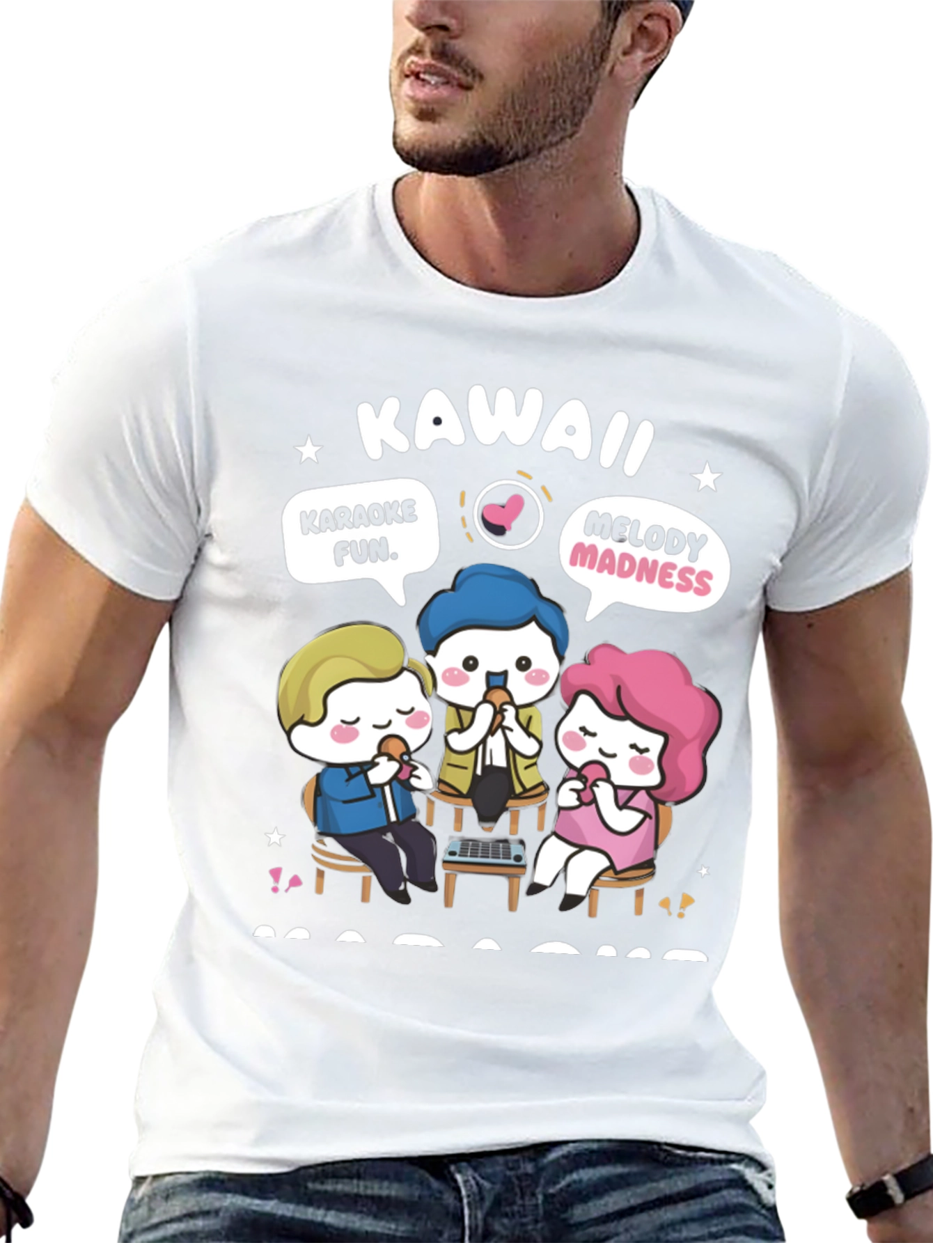 Kawaii Karaoke Fun T-Shirt - Anime Style