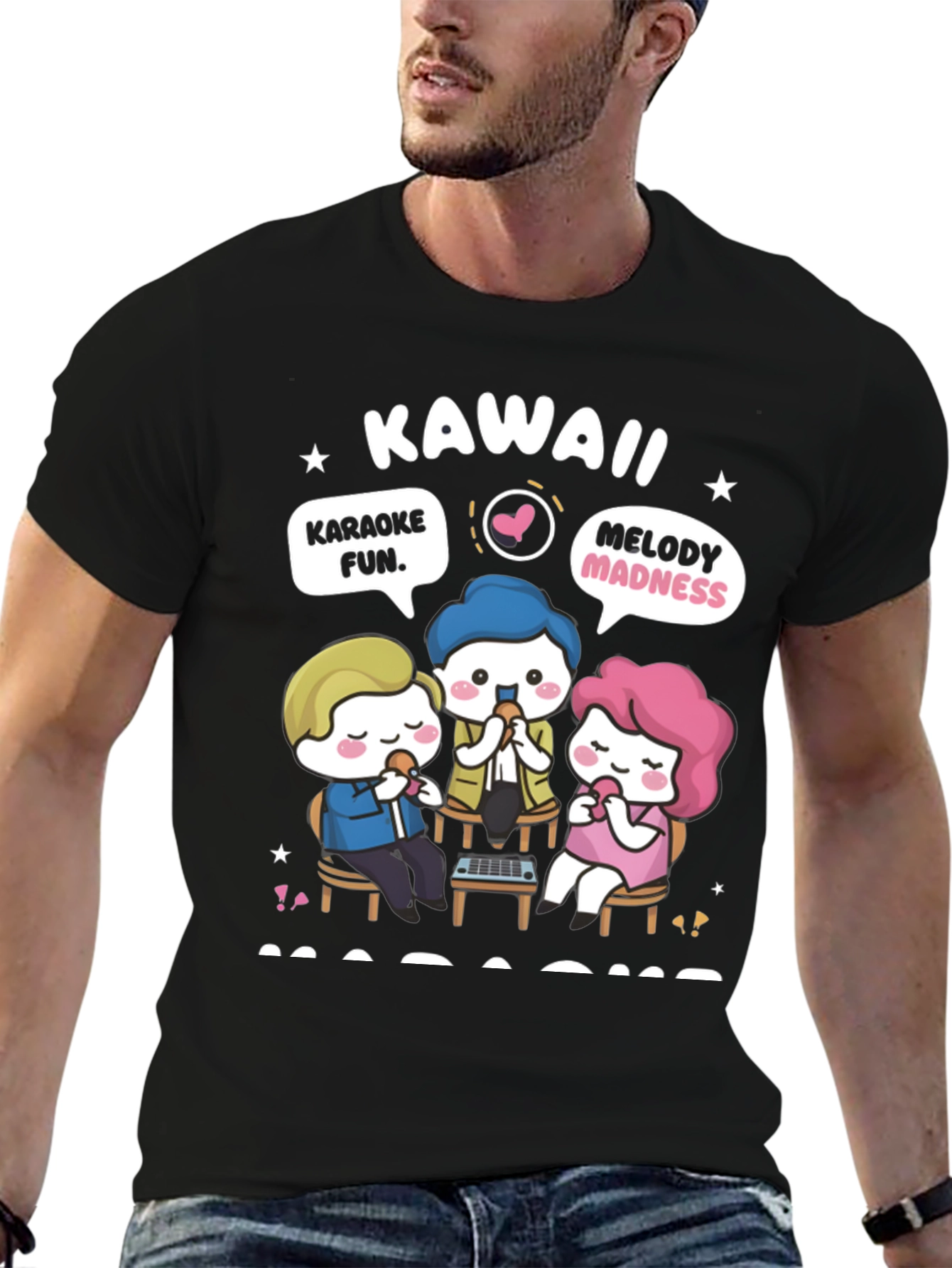 Kawaii Karaoke Fun T-Shirt - Anime Style