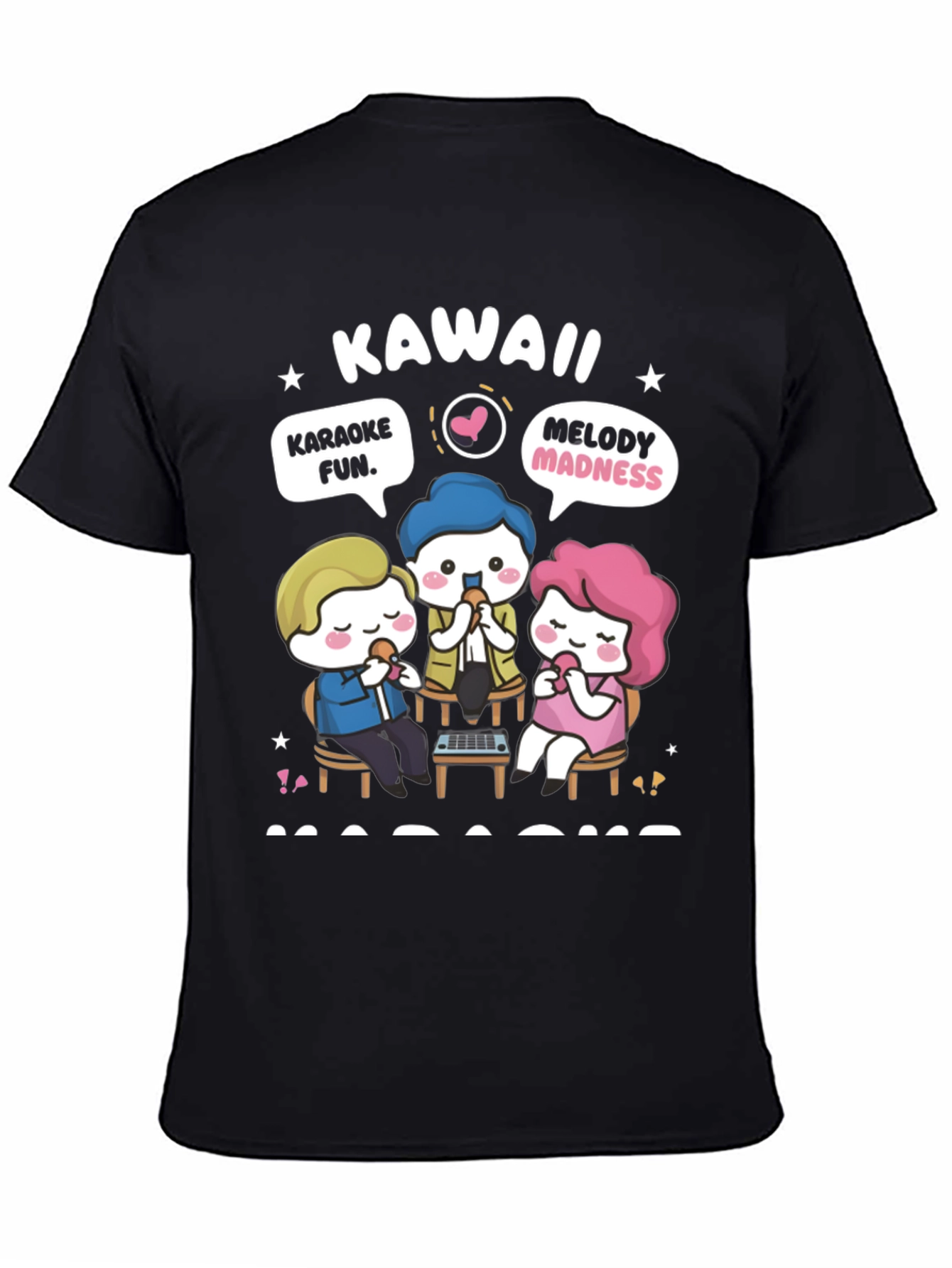 Kawaii Karaoke Fun T-Shirt - Anime Style