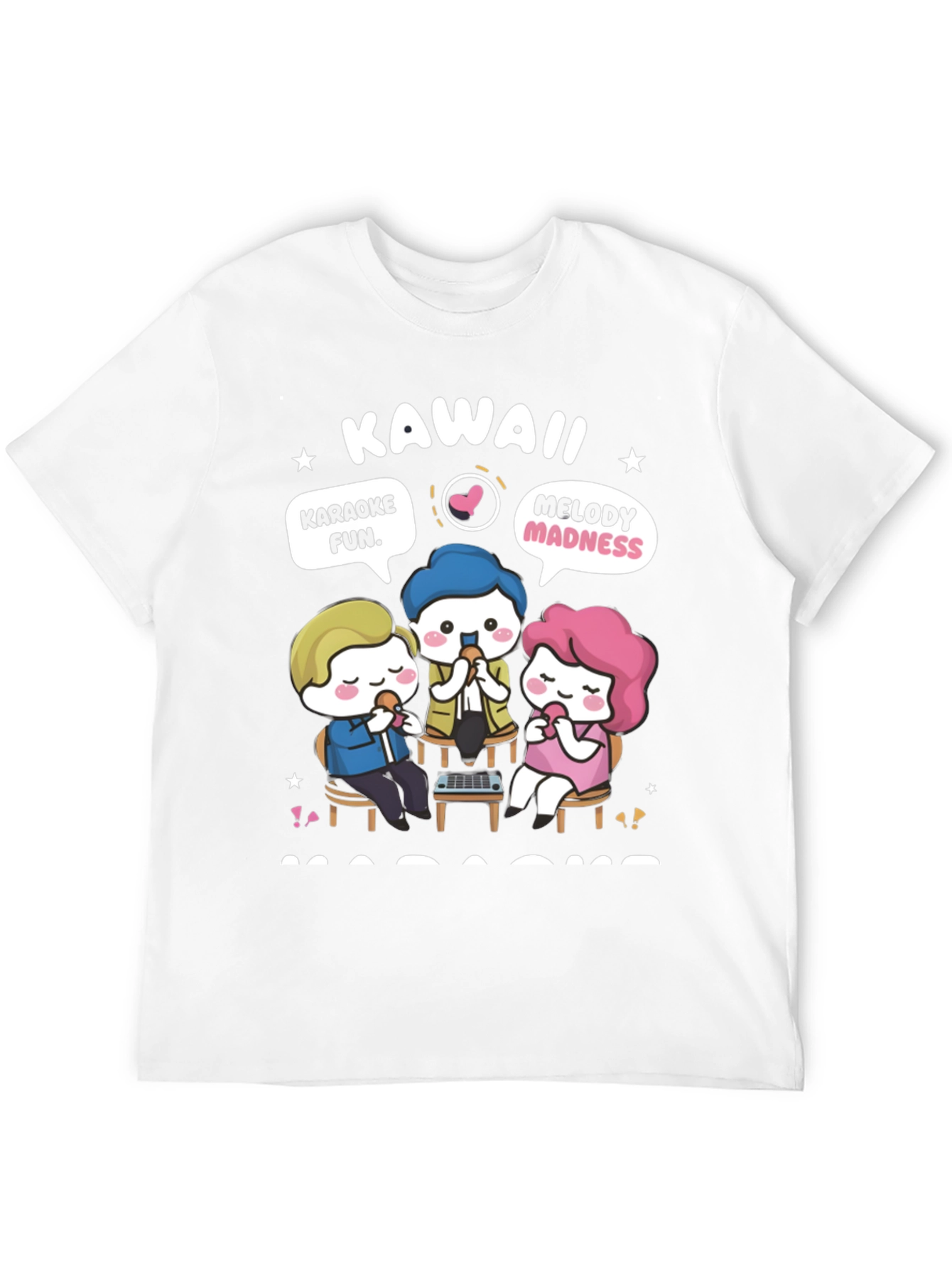 Kawaii Karaoke Fun T-Shirt - Anime Style