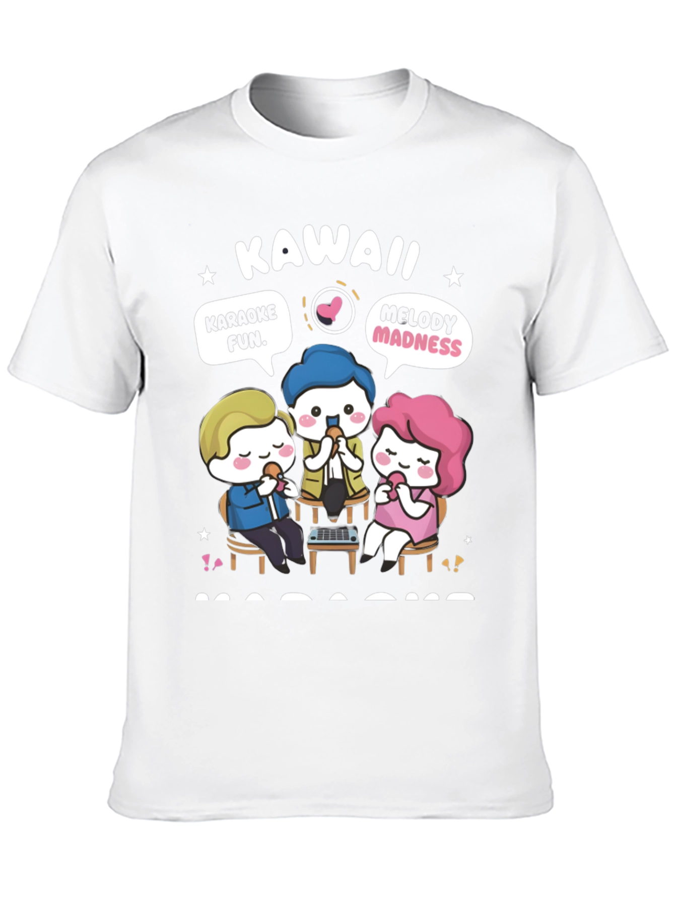 Kawaii Karaoke Fun T-Shirt - Anime Style