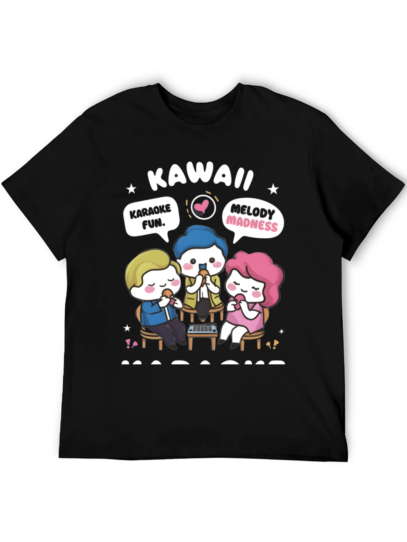 Kawaii Karaoke Fun T-Shirt - Anime Style