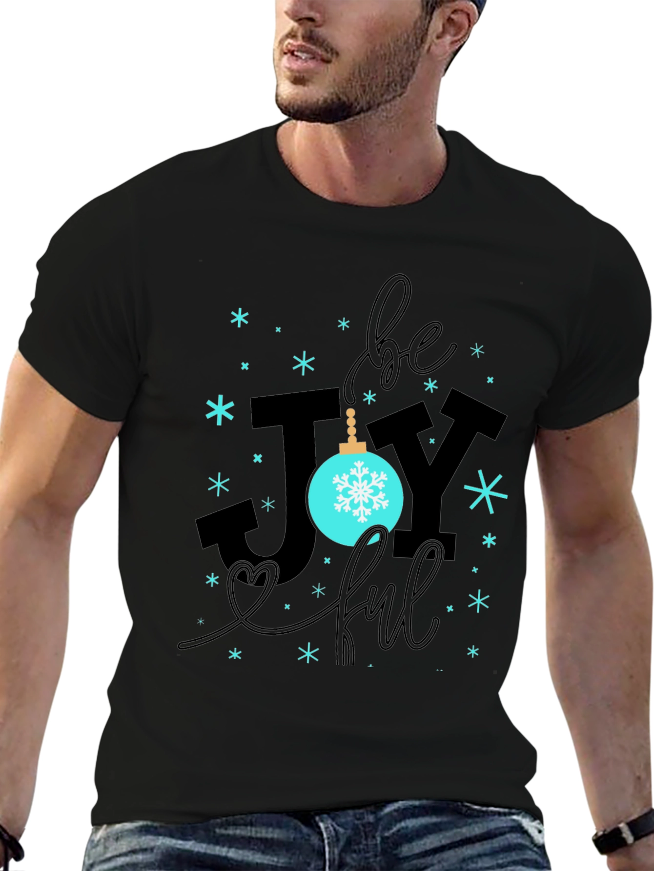 Be Joyful Black Graphic Tee