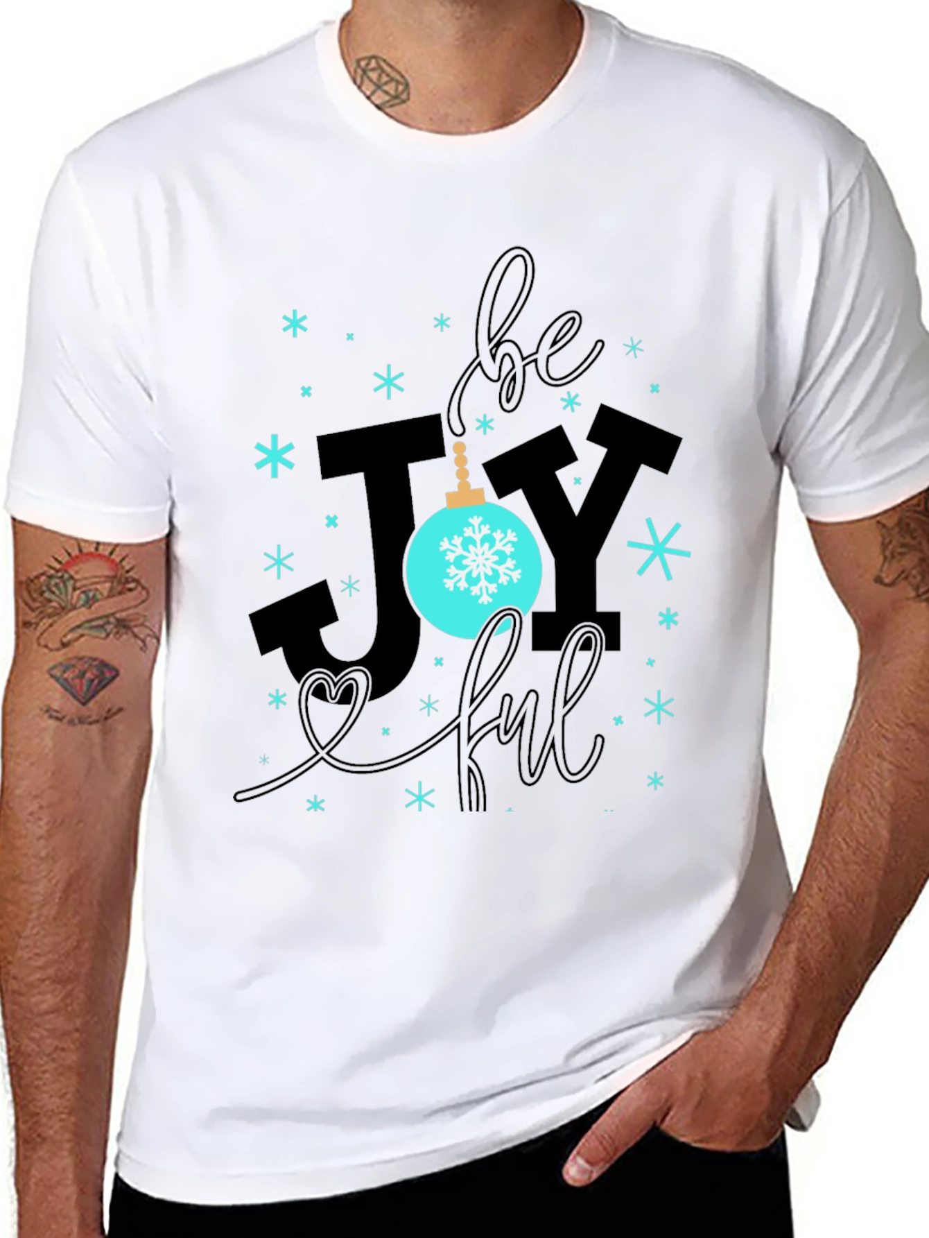 Be Joyful Black Graphic Tee