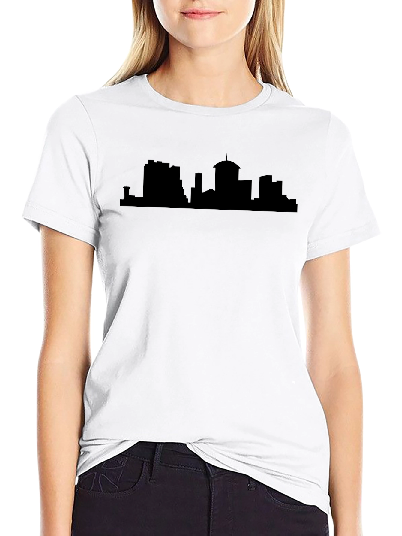 City Skyline Black T-Shirt - Urban Style