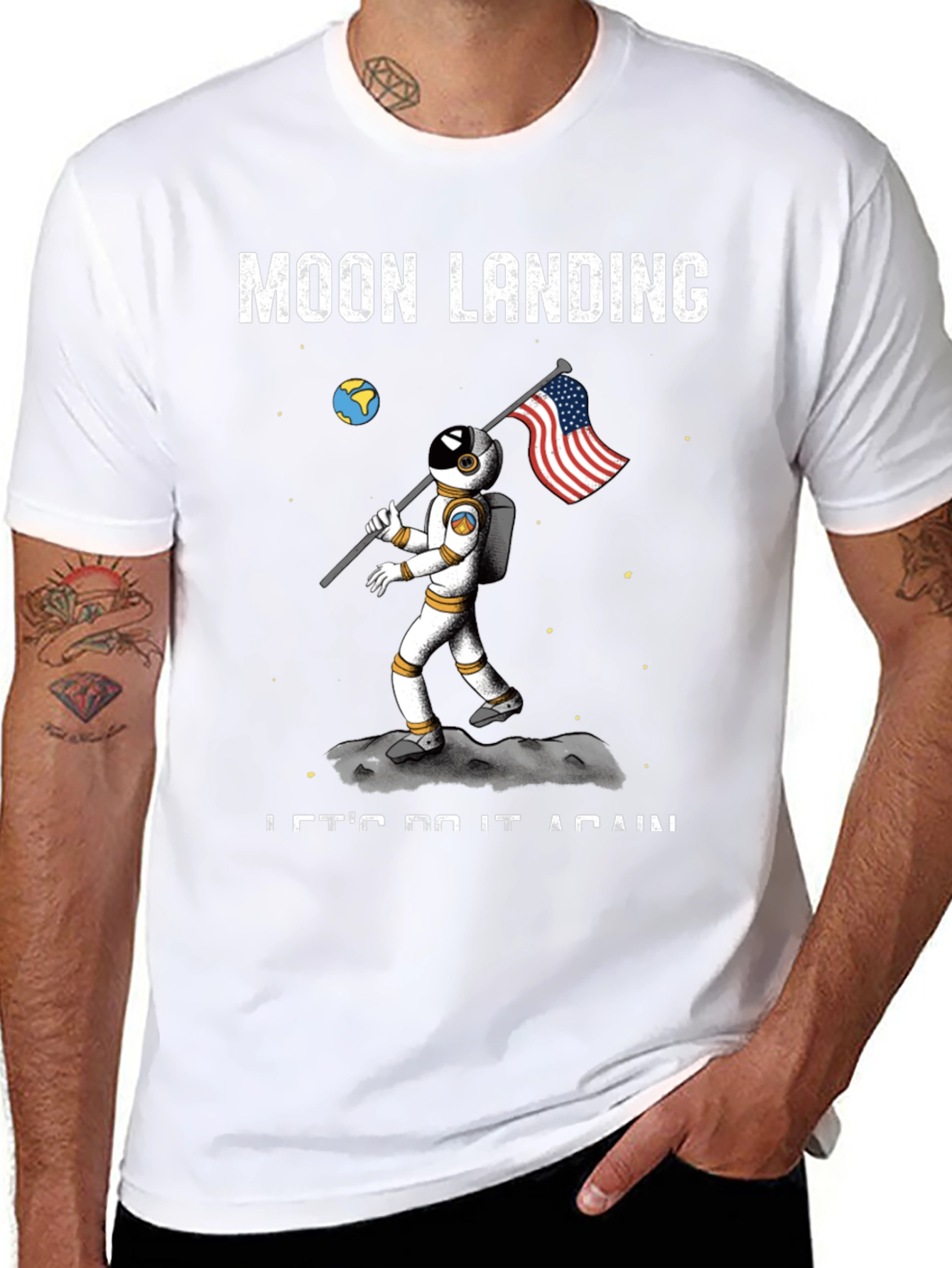 Moon Landing T-Shirt - Lets Do It Again
