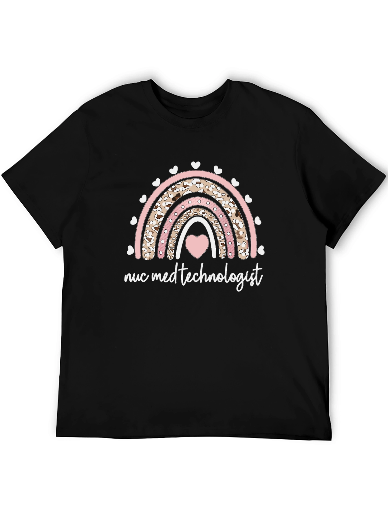 Nuc Med Technologist Rainbow Heart Tee