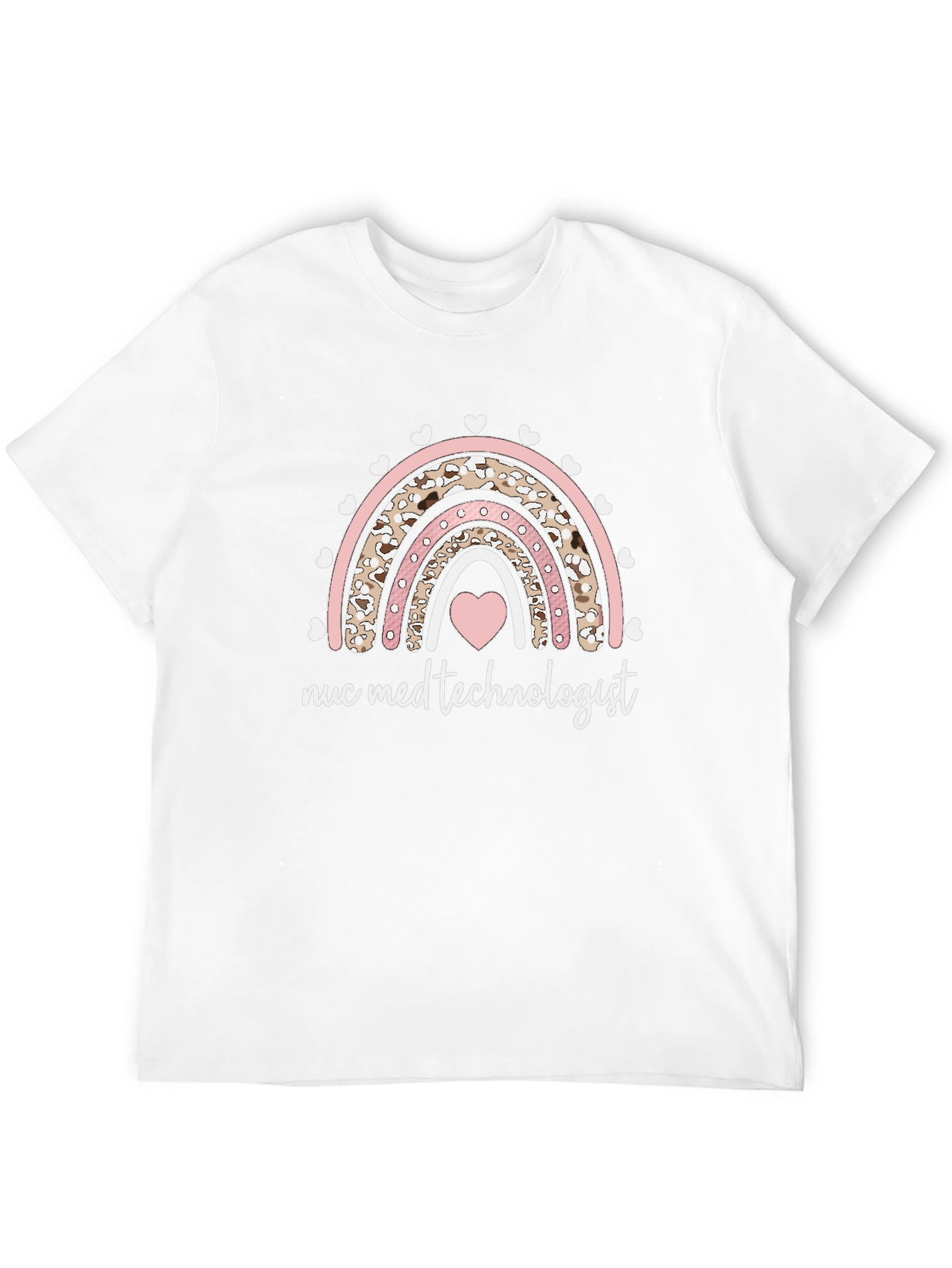 Nuc Med Technologist Rainbow Heart Tee