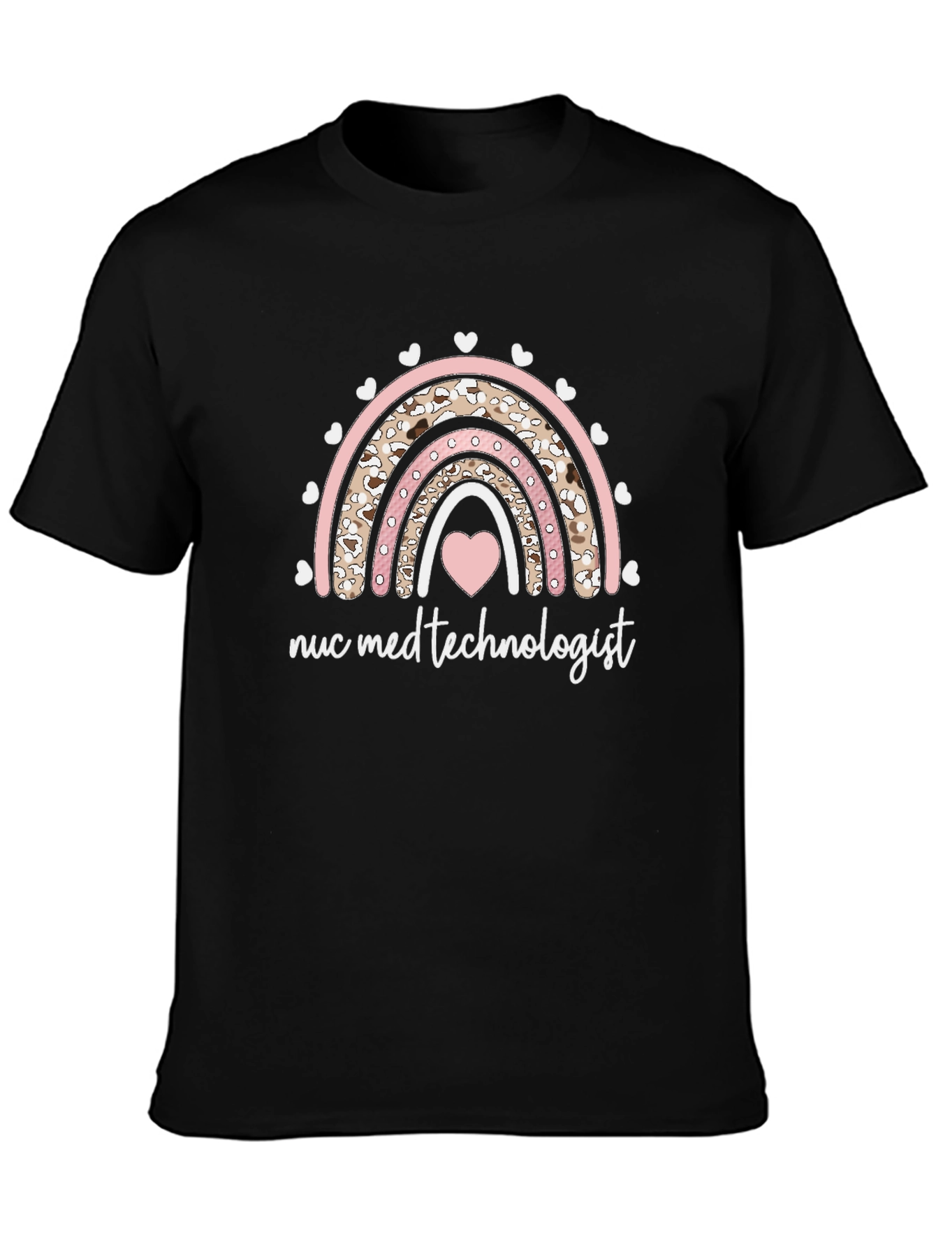 Nuc Med Technologist Rainbow Heart Tee