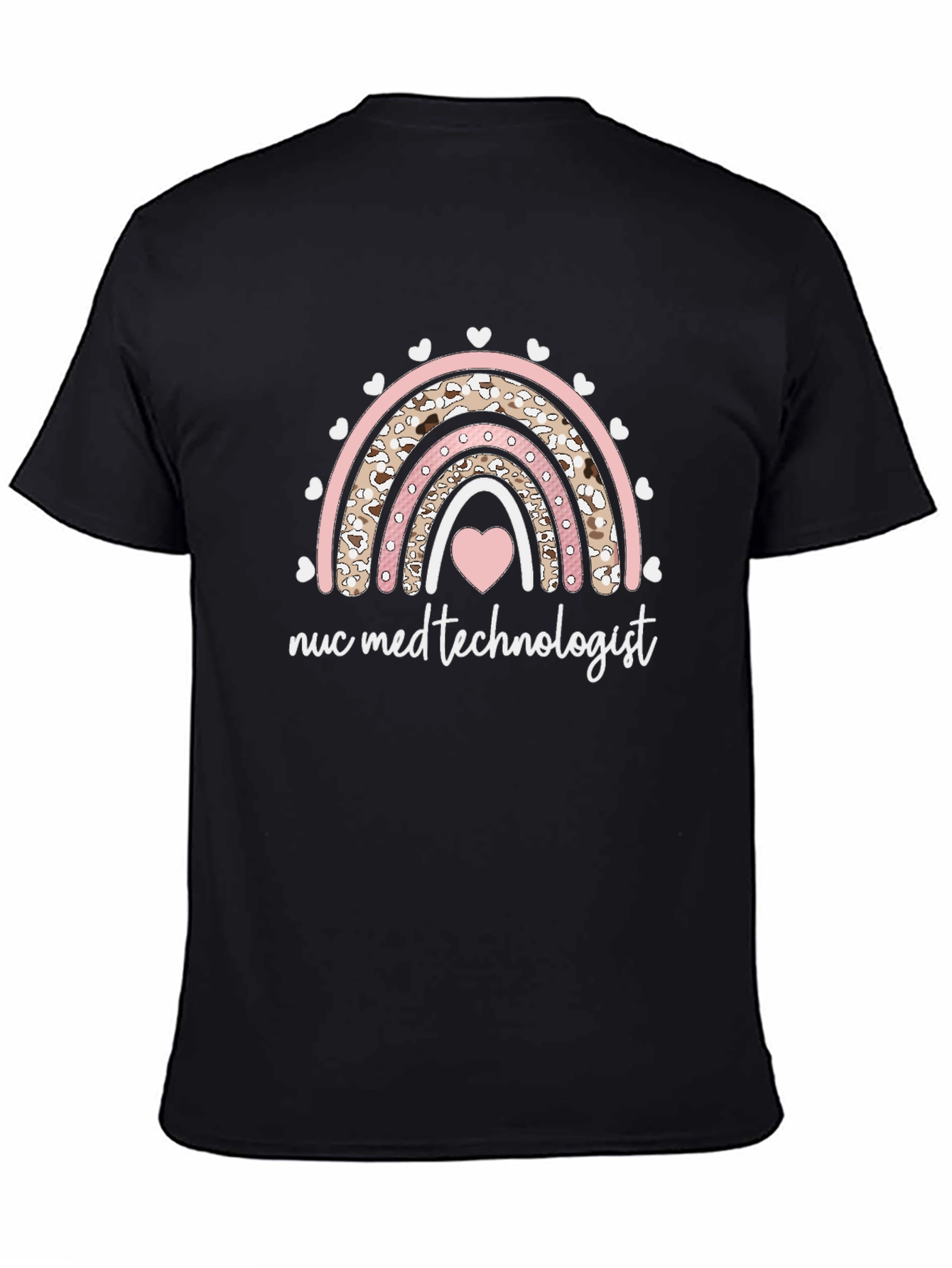 Nuc Med Technologist Rainbow Heart Tee
