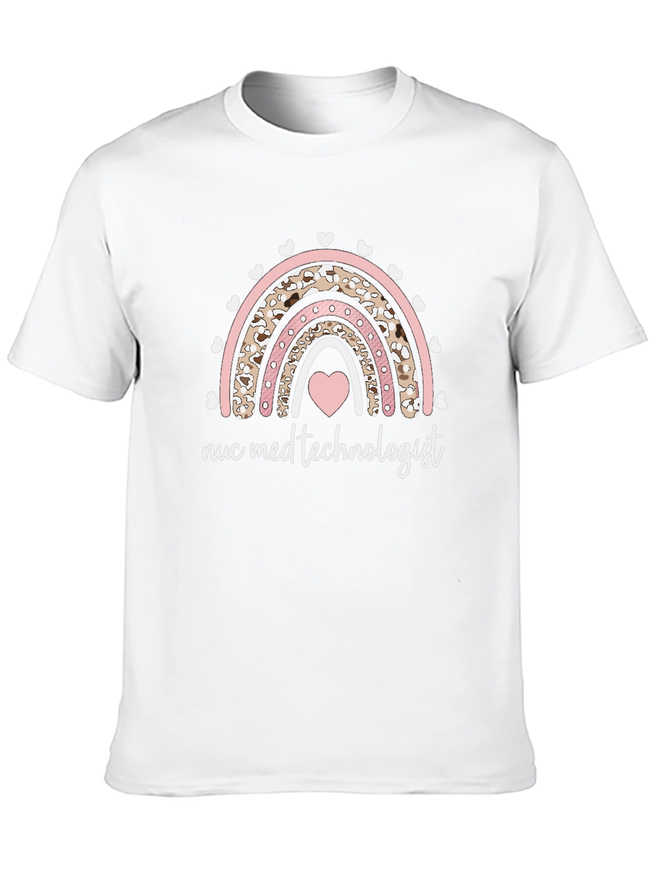 Nuc Med Technologist Rainbow Heart Tee
