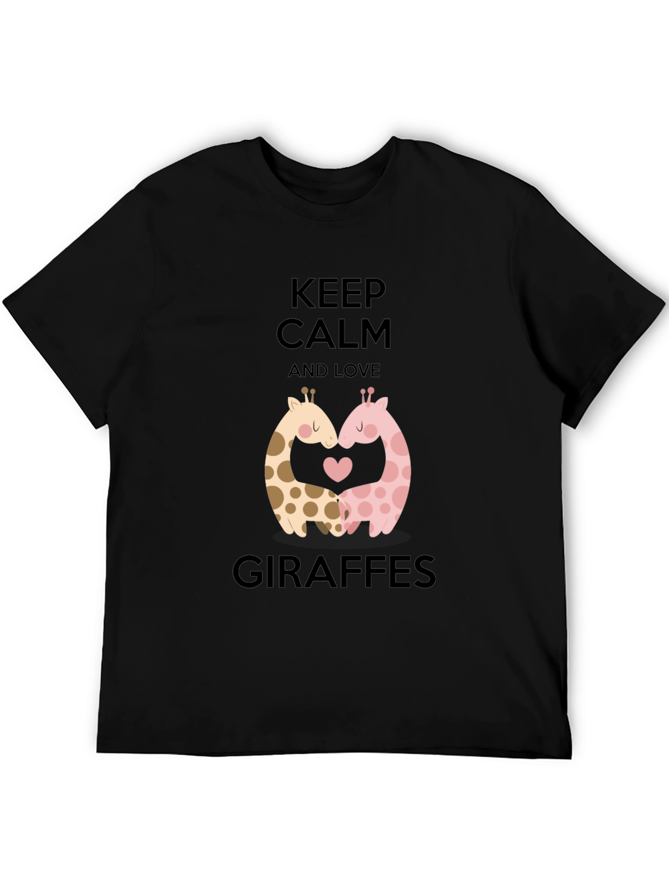 Keep Calm and Love Giraffes T-Shirt Cute Animal Tee